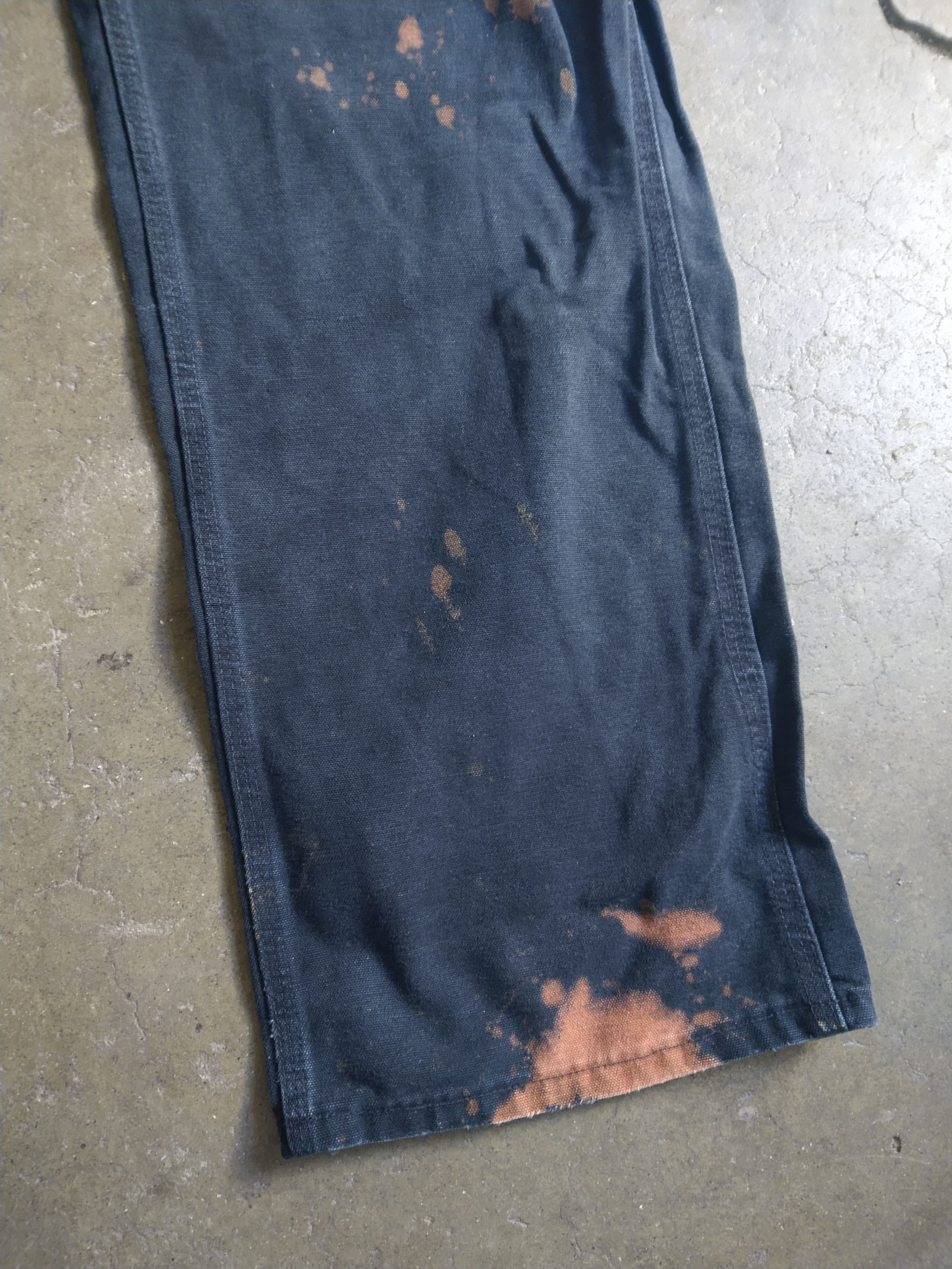 Carhartt × Vintage Vintage Carhartt Carpenter Jeans Black 33x31 Denim Straight Size US 33 - 7 Thumbnail