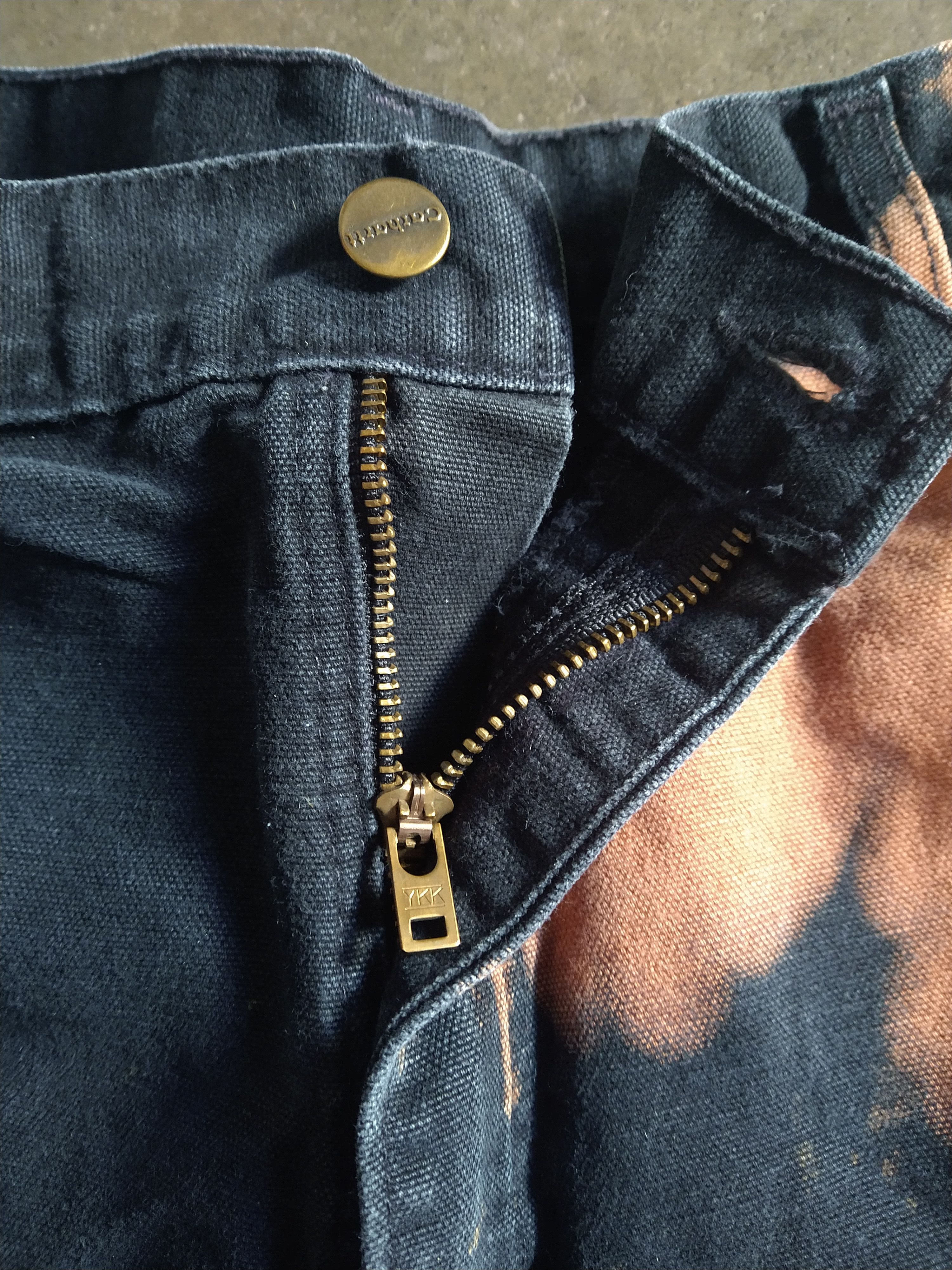 Carhartt × Vintage Vintage Carhartt Carpenter Jeans Black 33x31 Denim Straight Size US 33 - 3 Thumbnail
