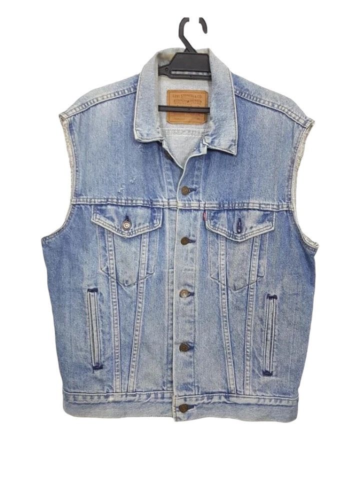 Levi's LEVIS Trucker Denim Vests MADE IN USA Size US M / EU 48-50 / 2 - 1 Thumbnail
