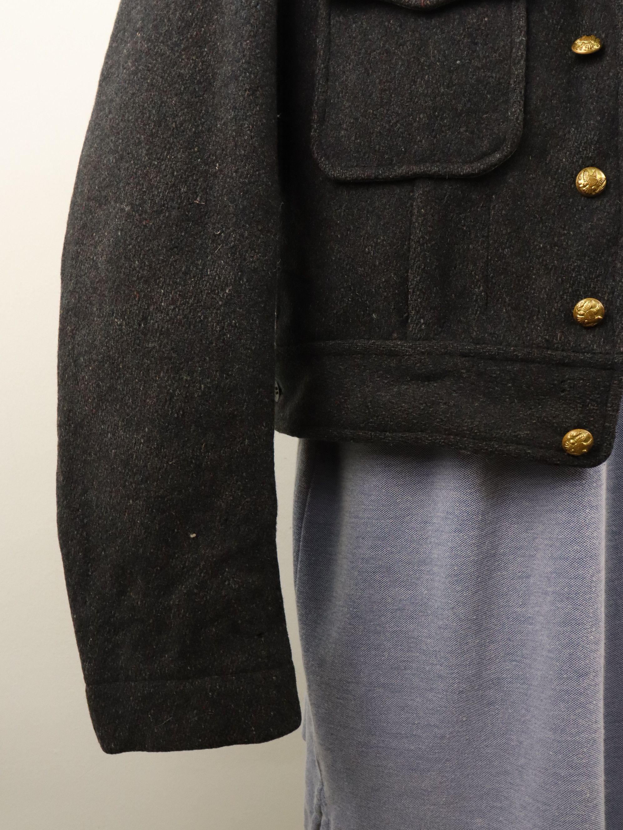 Vintage Vintage Wool Military US Army Field Cropped Jacket Size US S / EU 44-46 / 1 - 12 Thumbnail