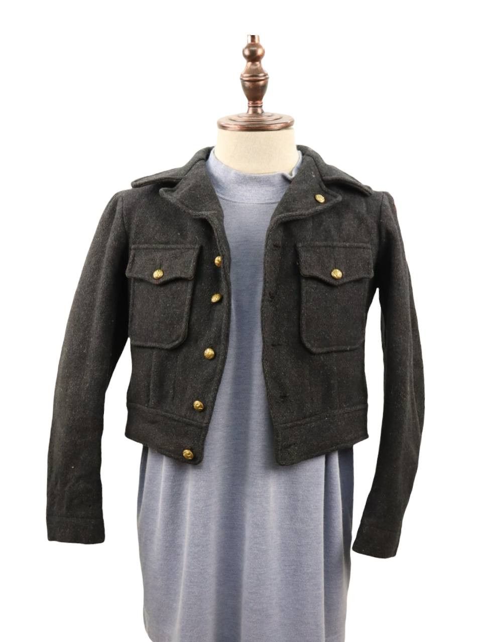 Vintage Vintage Wool Military US Army Field Cropped Jacket Size US S / EU 44-46 / 1 - 3 Thumbnail