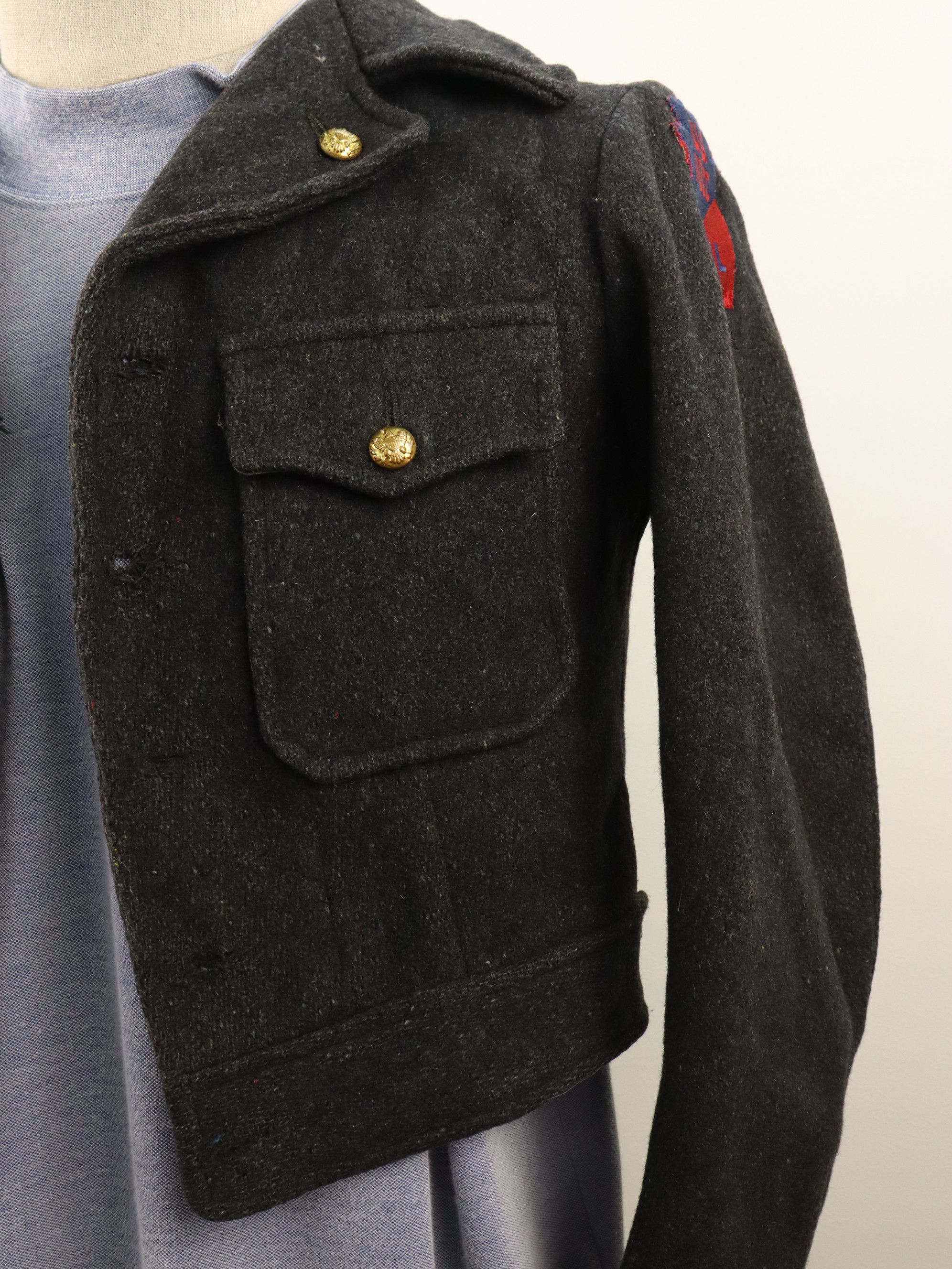 Vintage Vintage Wool Military US Army Field Cropped Jacket Size US S / EU 44-46 / 1 - 11 Thumbnail