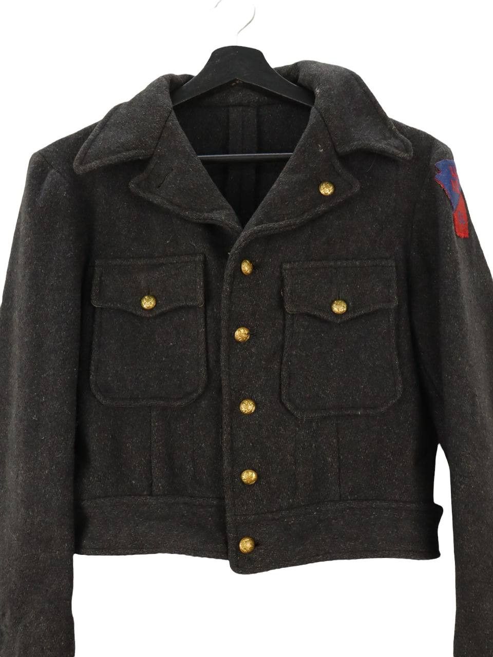 Vintage Vintage Wool Military US Army Field Cropped Jacket Size US S / EU 44-46 / 1 - 6 Thumbnail