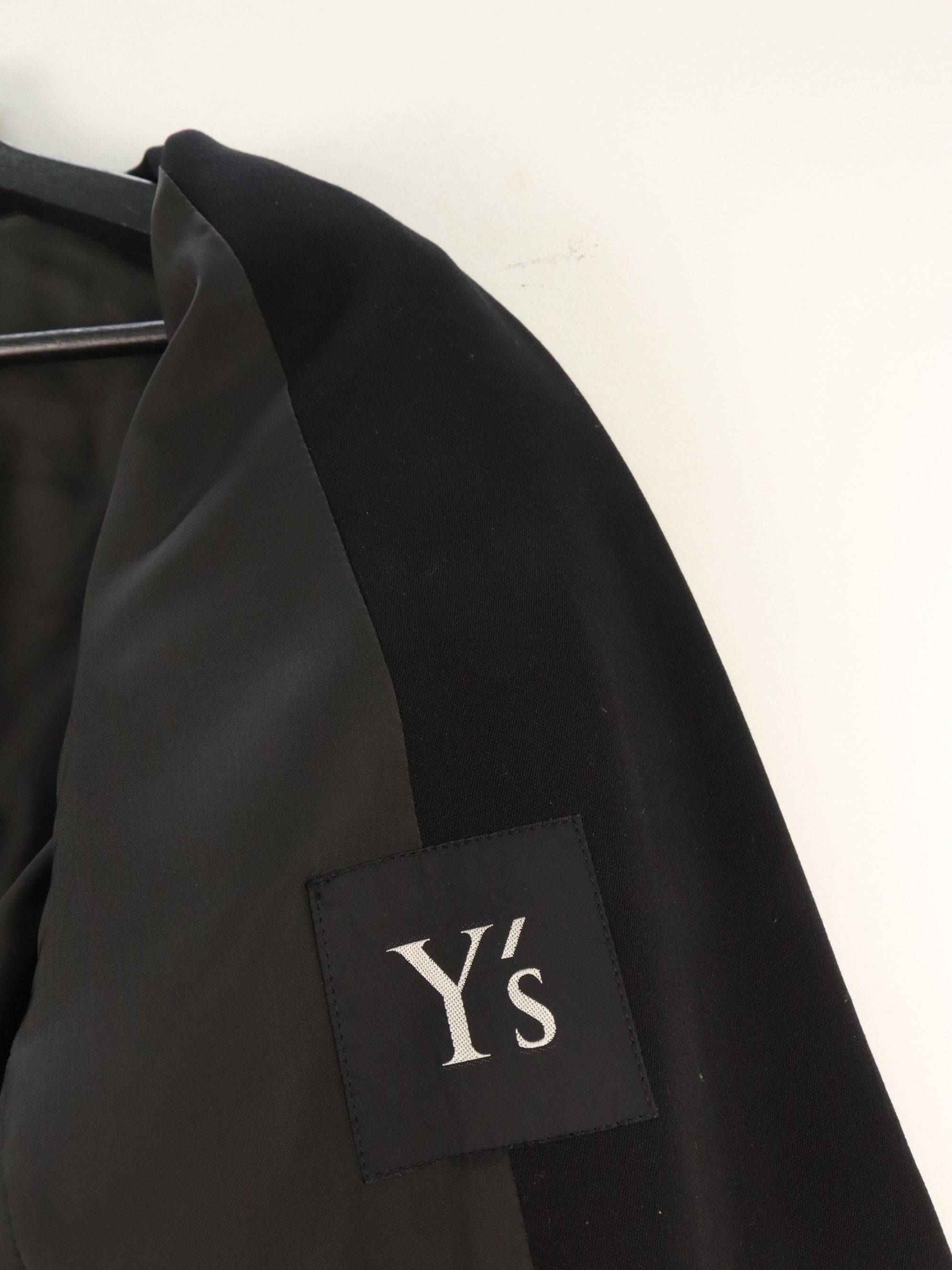 Yohji Yamamoto Iconic Wool Elongated Black Y'S Lined Coat Jacket Size US M / EU 48-50 / 2 - 11 Thumbnail