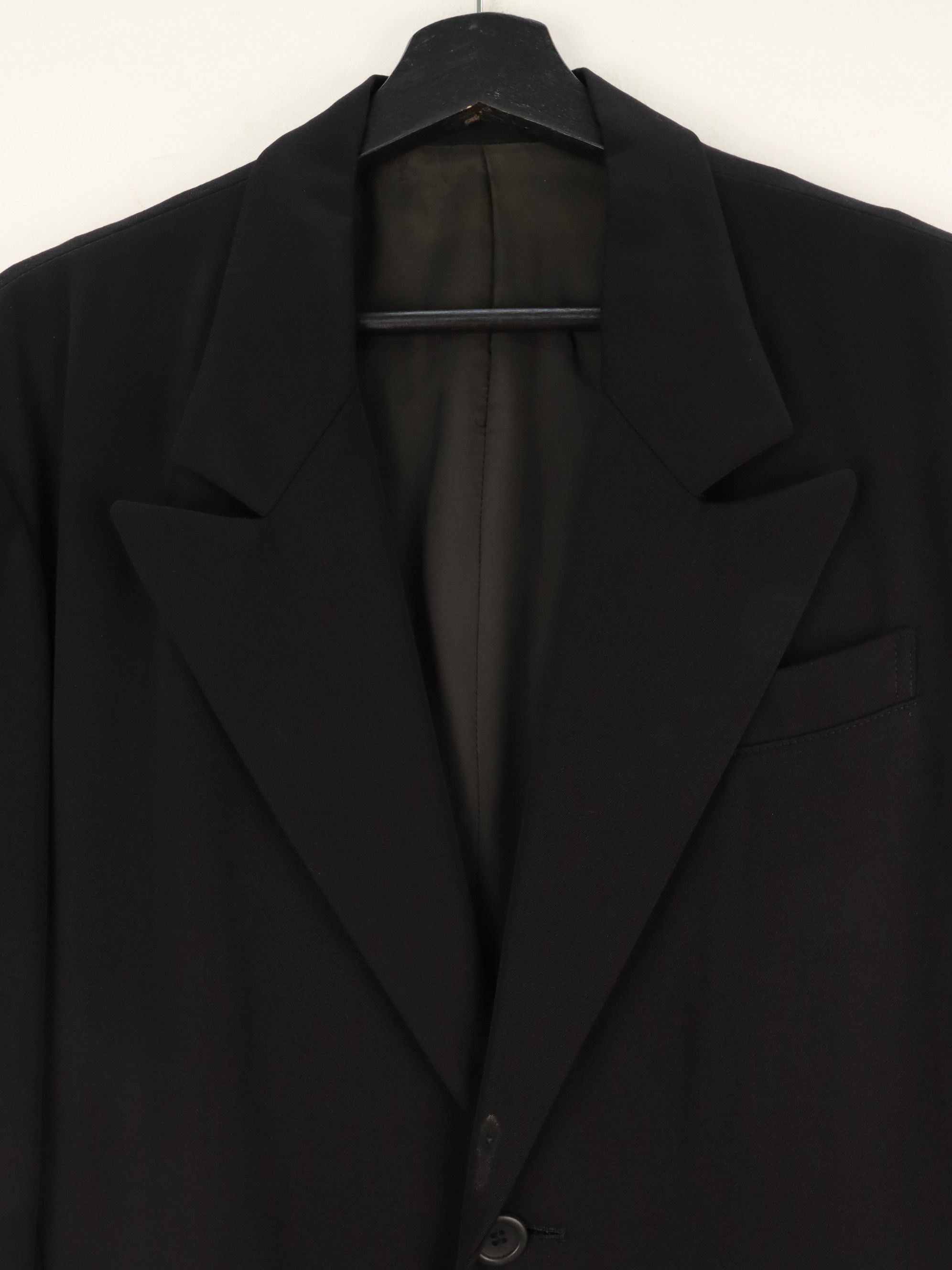 Yohji Yamamoto Iconic Wool Elongated Black Y'S Lined Coat Jacket Size US M / EU 48-50 / 2 - 5 Thumbnail