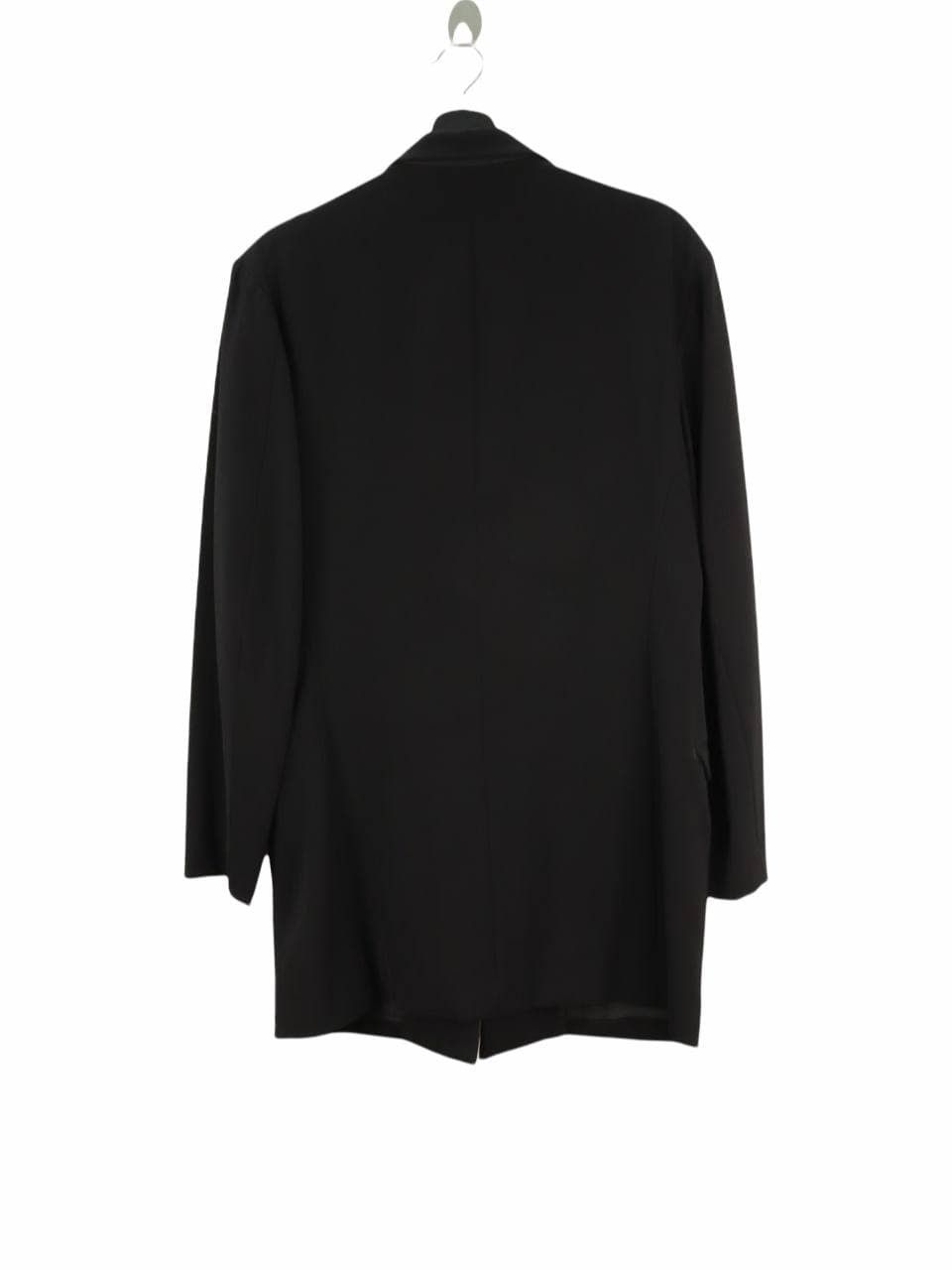 Yohji Yamamoto Iconic Wool Elongated Black Y'S Lined Coat Jacket Size US M / EU 48-50 / 2 - 2 Thumbnail