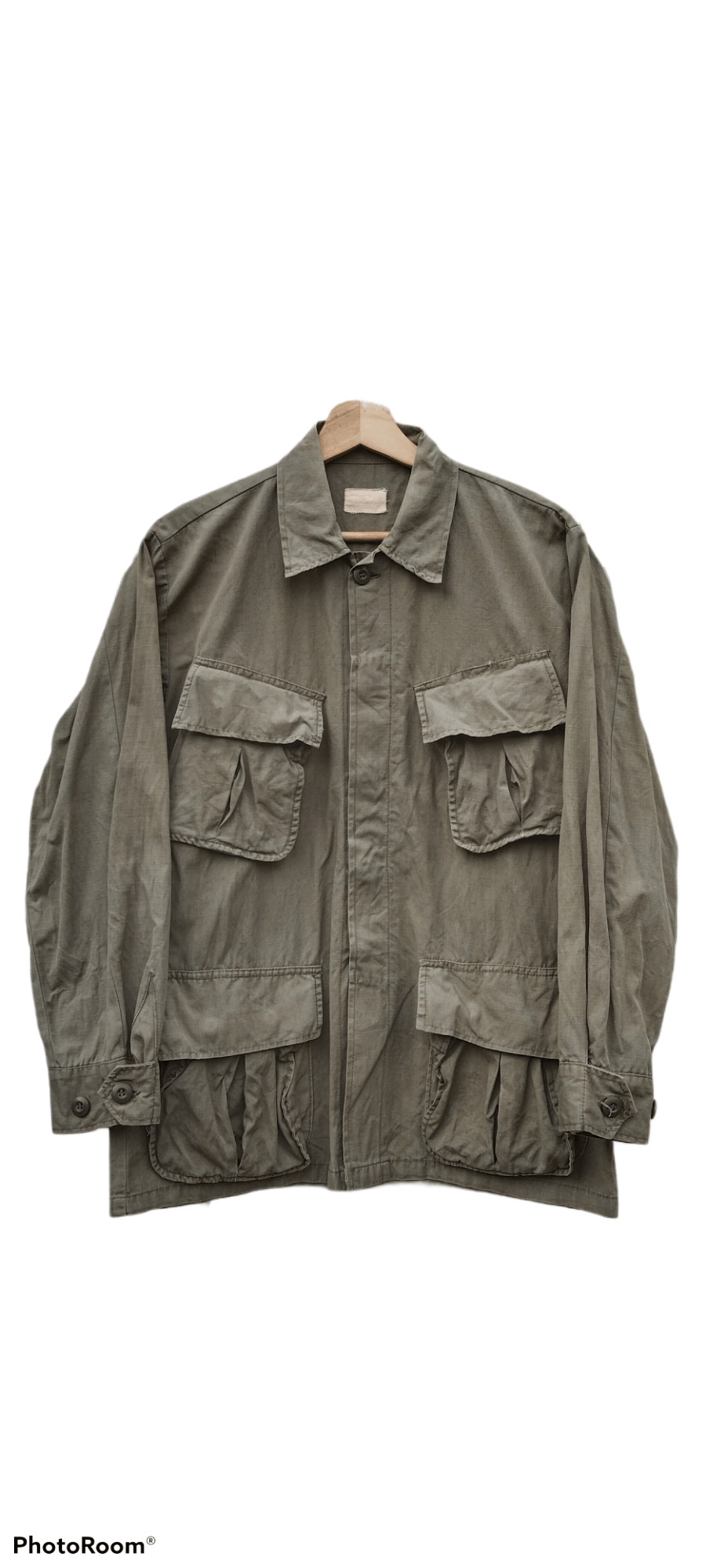 Vintage VINTAGE 60s VIETNAM ERA POPLIN RIPSTOP MILITARY Size US M / EU 48-50 / 2 - 1 Thumbnail