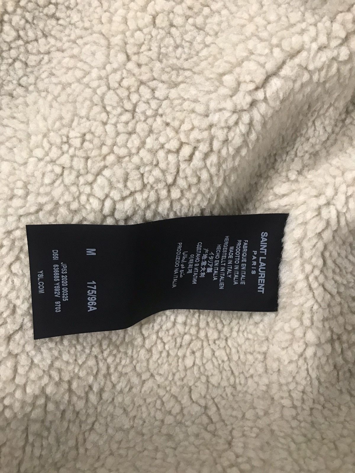Saint Laurent Paris Saint Laurent shearling overshirt. M. Size US M / EU 48-50 / 2 - 3 Thumbnail