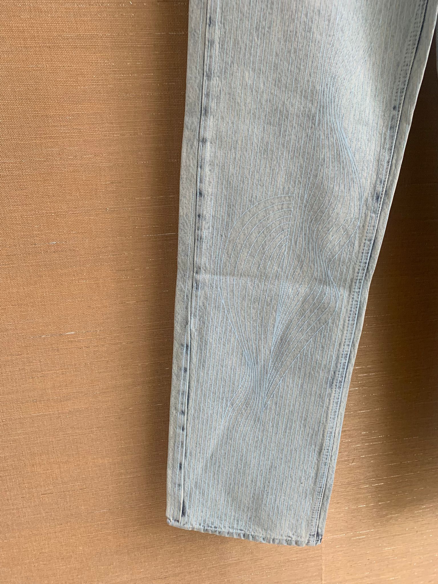 Y/Project Vine Embroidery Denim in Bleach Indigo Size US 34 / EU 50 - 3 Thumbnail