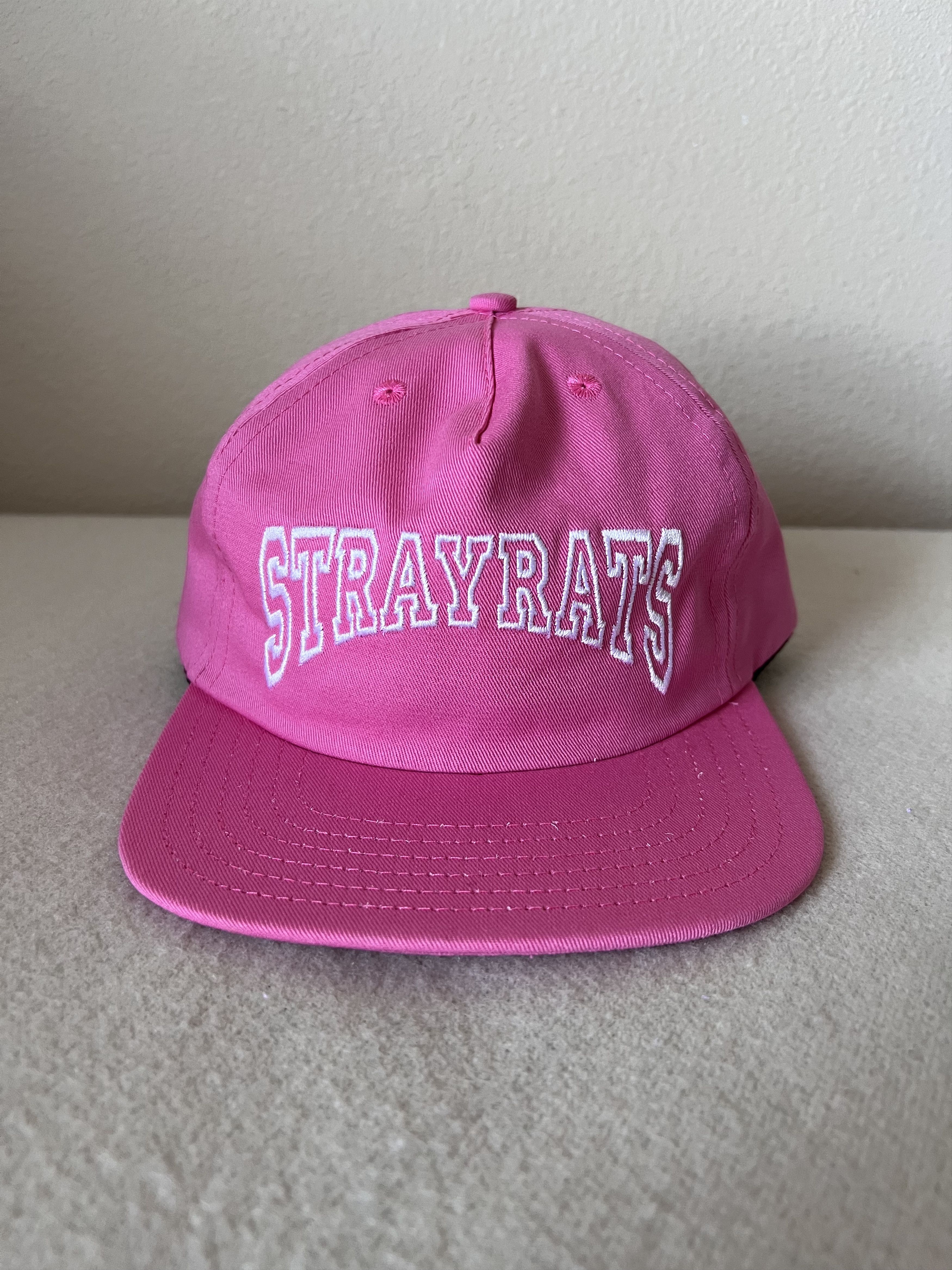 Other Stray Rats College Arch Logo Hat in Pink Size ONE SIZE - 2 Thumbnail