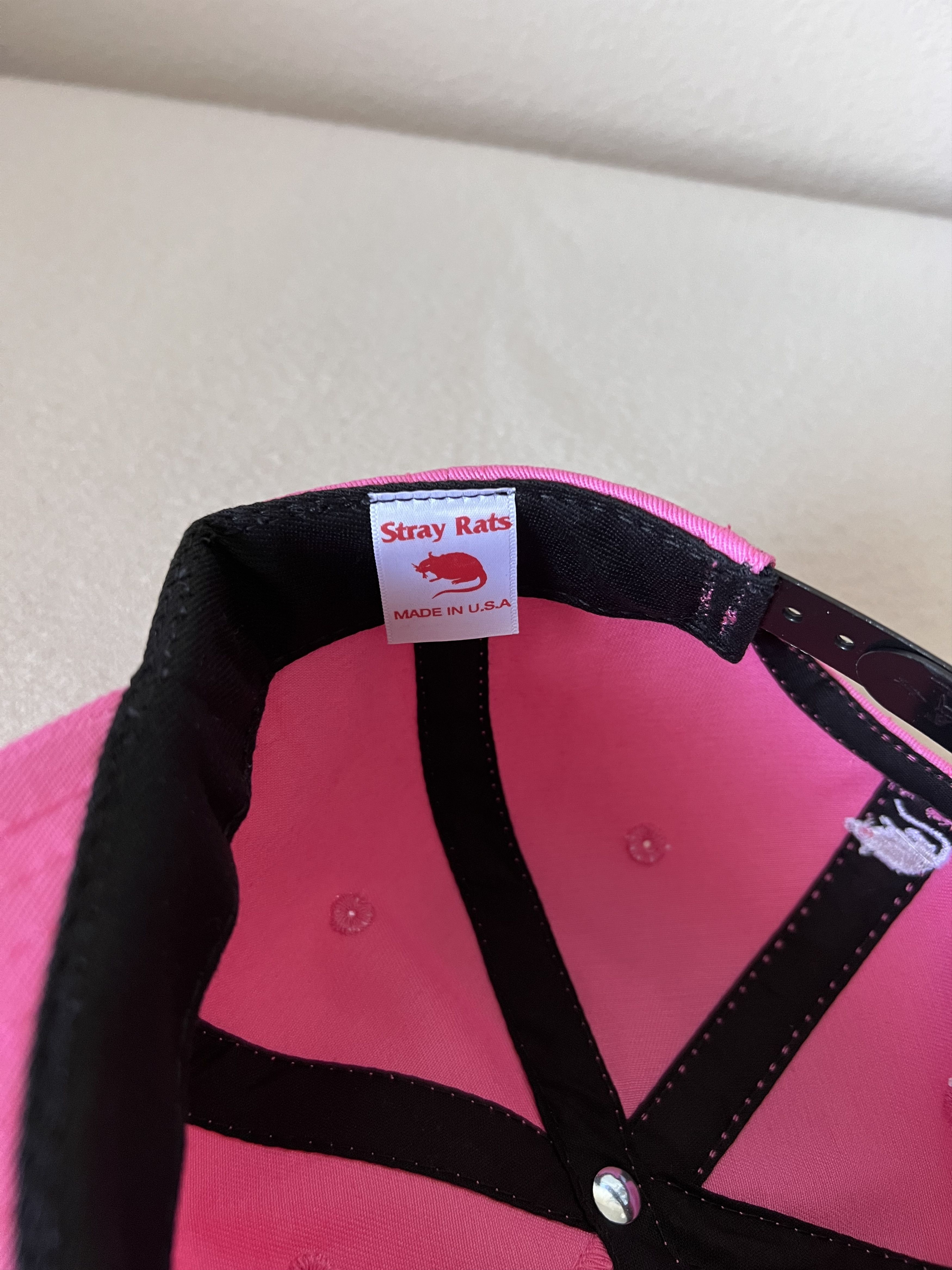 Other Stray Rats College Arch Logo Hat in Pink Size ONE SIZE - 5 Thumbnail