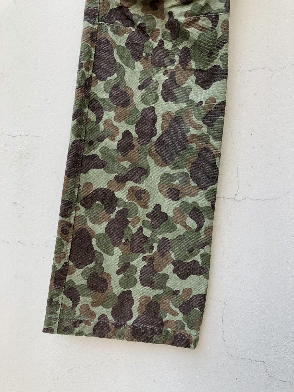 Vintage Vintage Larry Pgc Japan Camouflage Flare Cargo Trouser Size US 31 - 9 Thumbnail