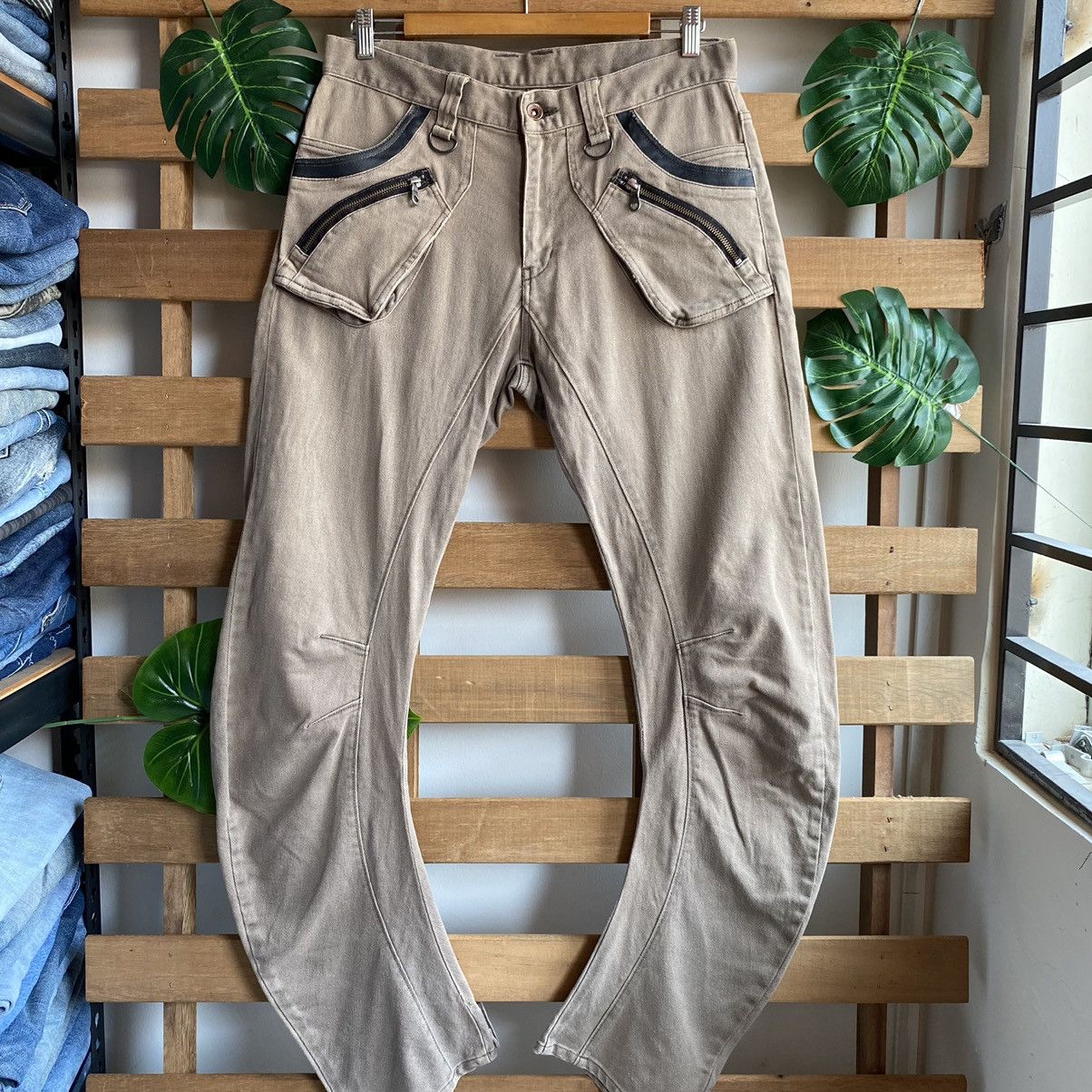 Japanese Brand × PPFM PPFM J-Cut Brown 10 Pockets Kapital Style Size US 33 - 1 Thumbnail