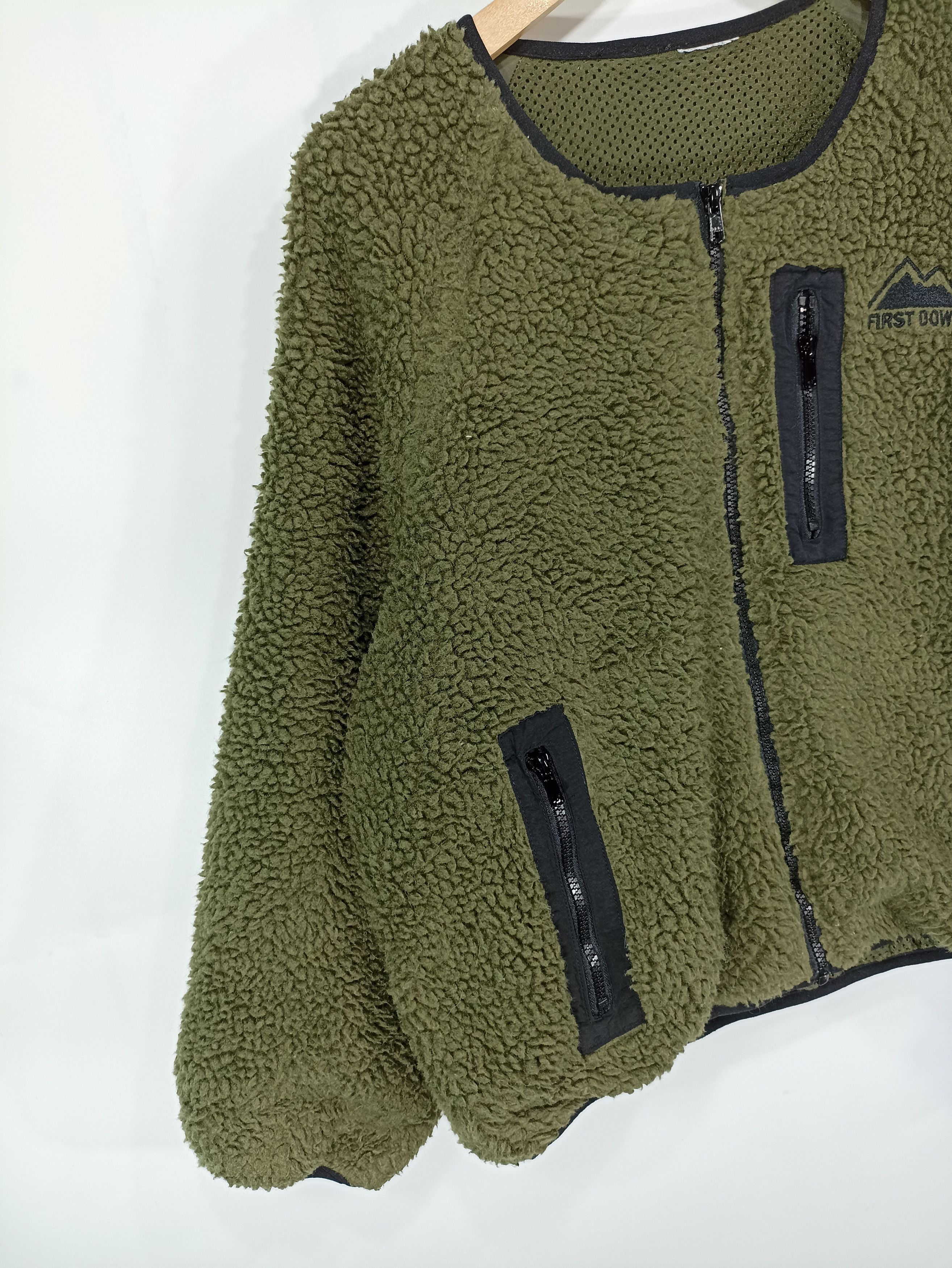 Japanese Brand Fist Down Cropped Sherpa Fleece Size US L / EU 52-54 / 3 - 8 Thumbnail