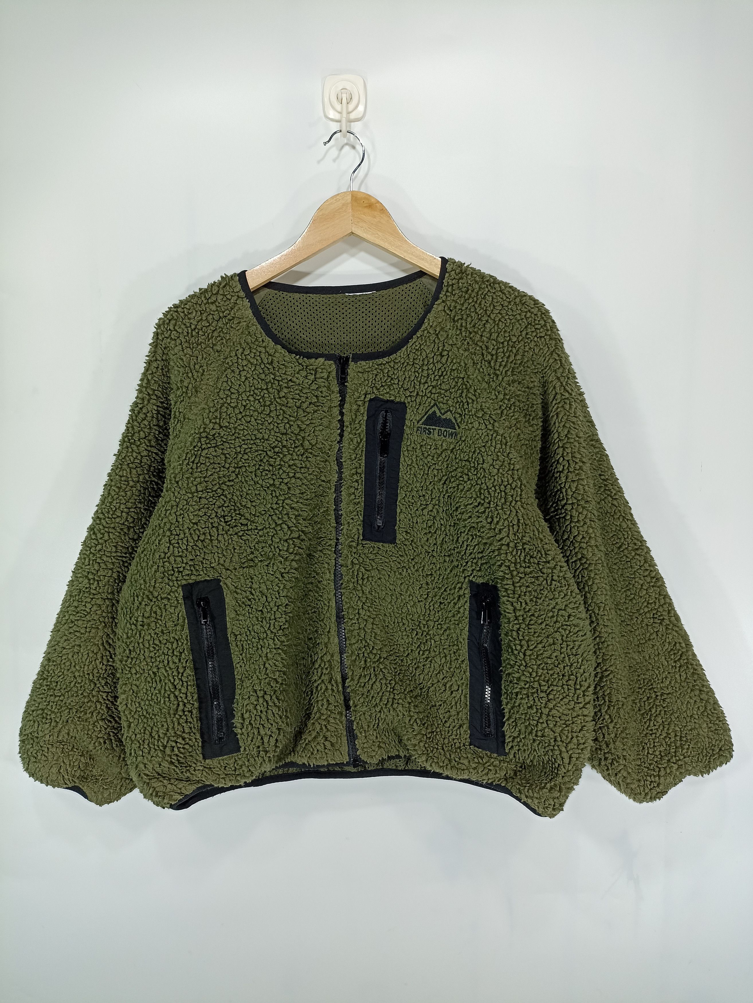 Japanese Brand Fist Down Cropped Sherpa Fleece Size US L / EU 52-54 / 3 - 1 Thumbnail