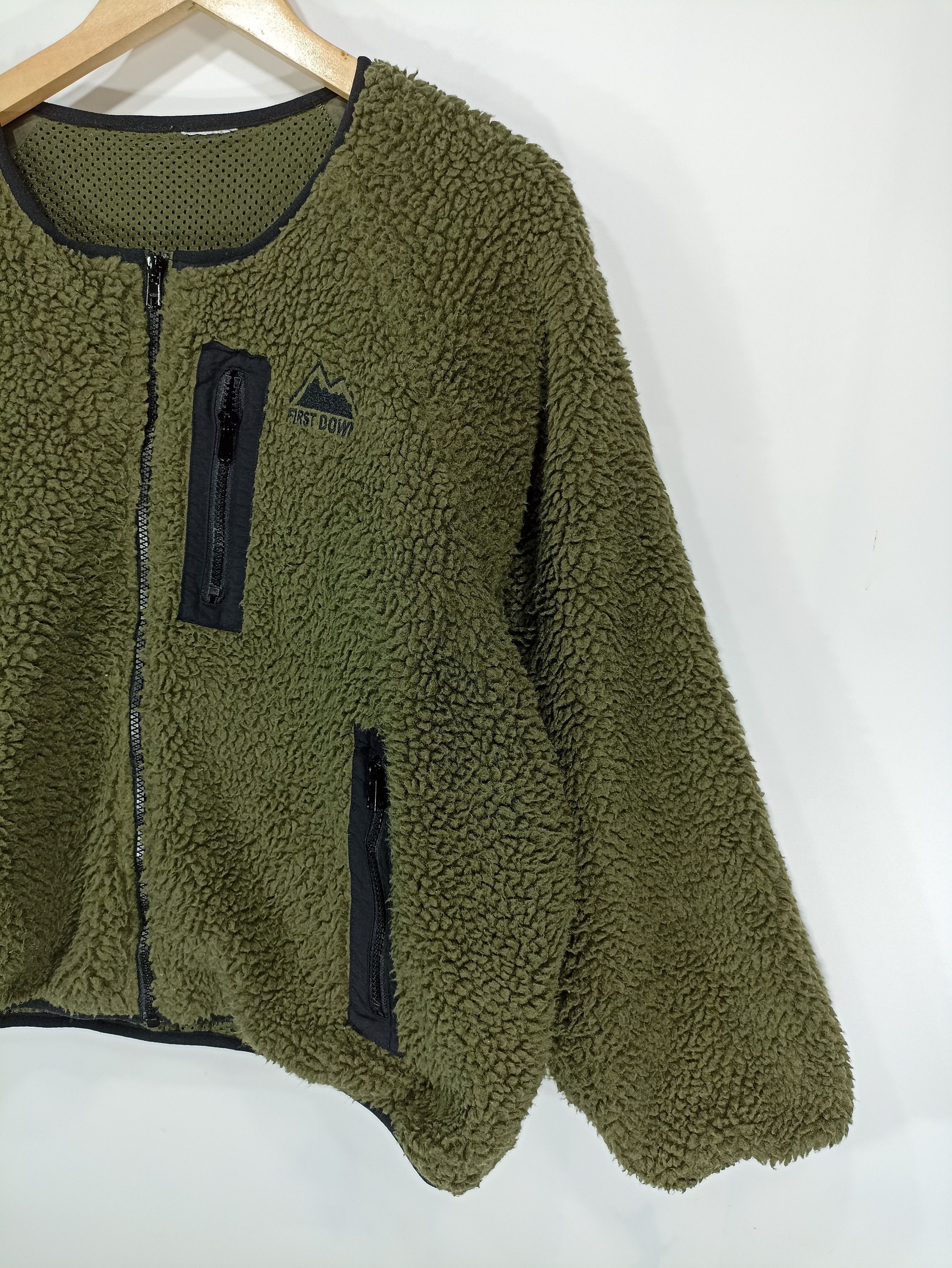Japanese Brand Fist Down Cropped Sherpa Fleece Size US L / EU 52-54 / 3 - 5 Thumbnail