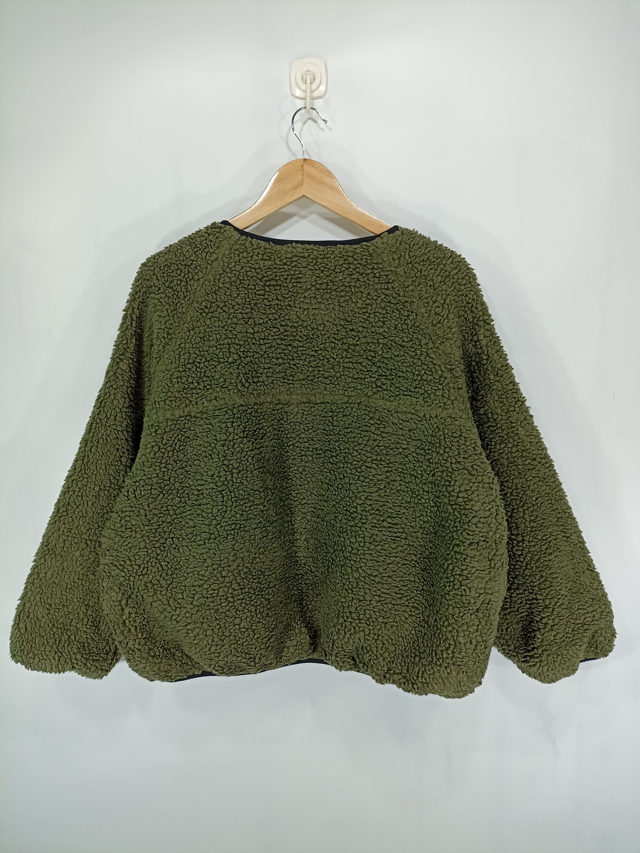 Japanese Brand Fist Down Cropped Sherpa Fleece Size US L / EU 52-54 / 3 - 3 Thumbnail