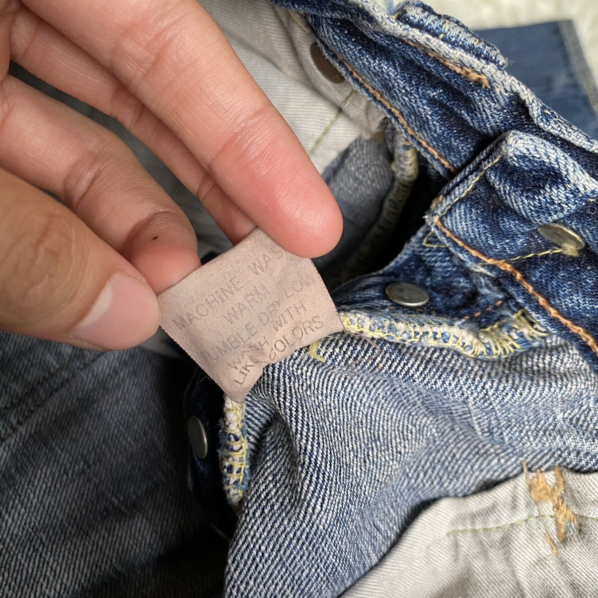 Japanese Brand Number Nine Style Distressed Patches Full Count Jeans Size US 28 / EU 44 - 21 Thumbnail