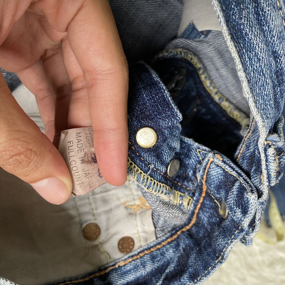 Japanese Brand Number Nine Style Distressed Patches Full Count Jeans Size US 28 / EU 44 - 20 Thumbnail
