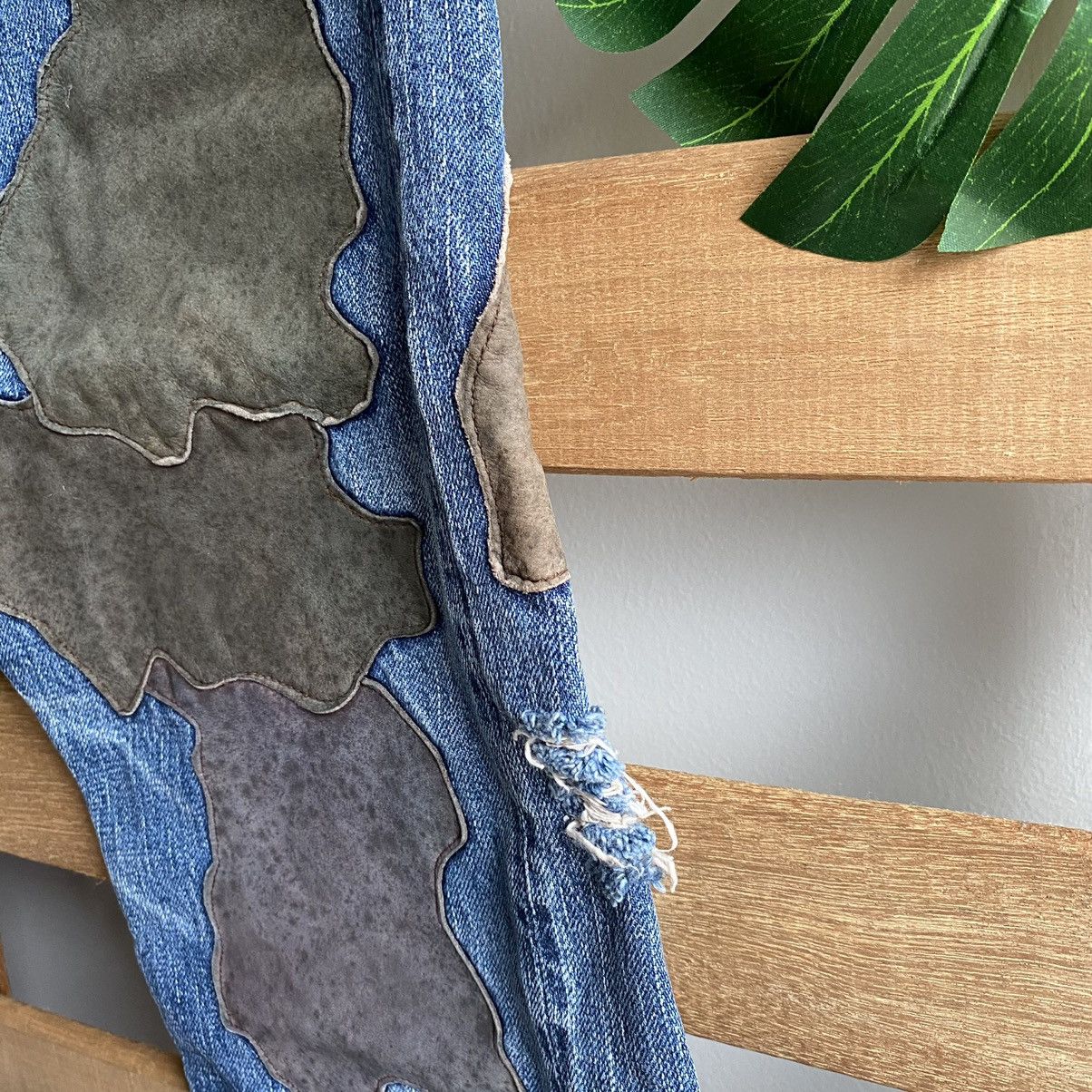 Japanese Brand Number Nine Style Distressed Patches Full Count Jeans Size US 28 / EU 44 - 10 Thumbnail