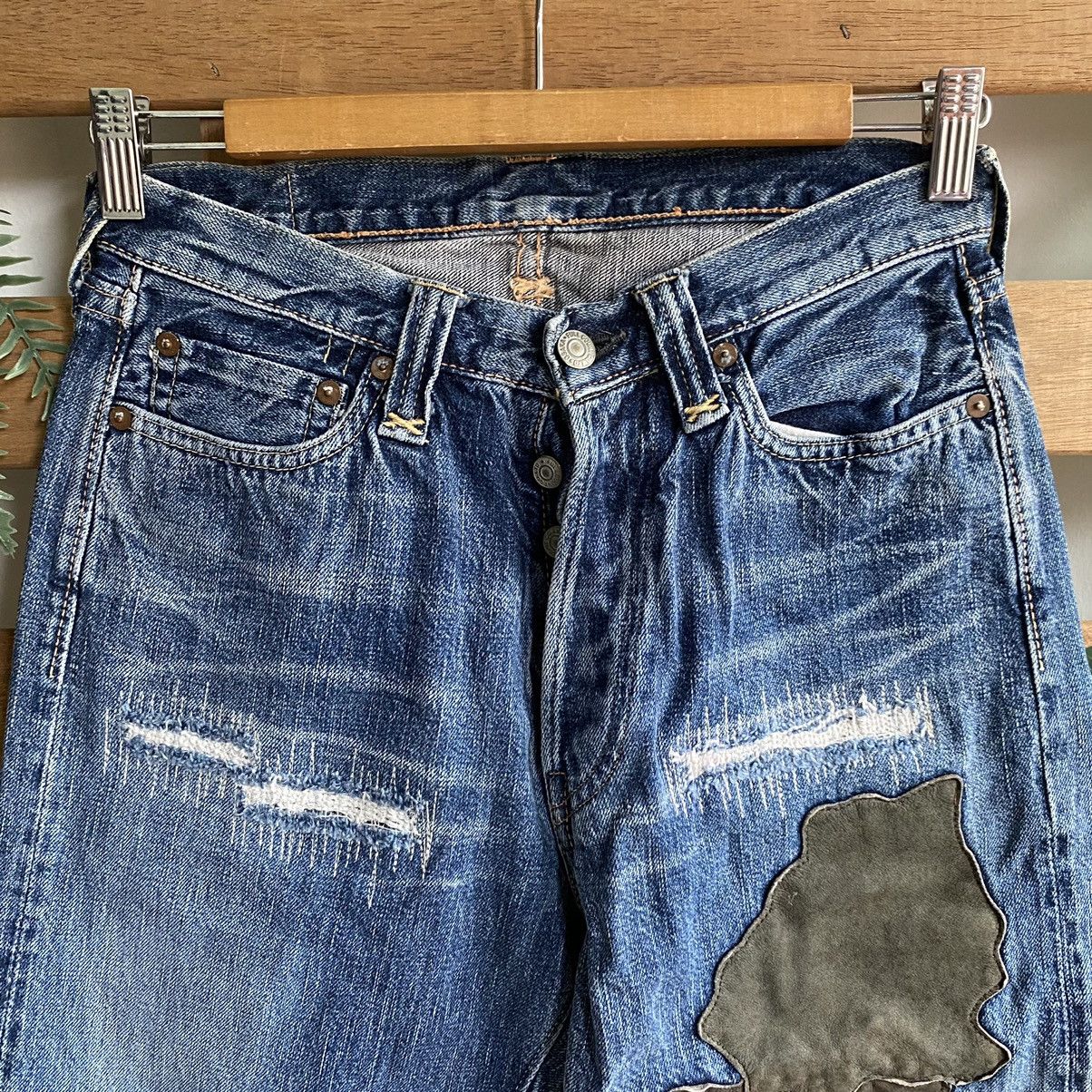 Japanese Brand Number Nine Style Distressed Patches Full Count Jeans Size US 28 / EU 44 - 2 Thumbnail