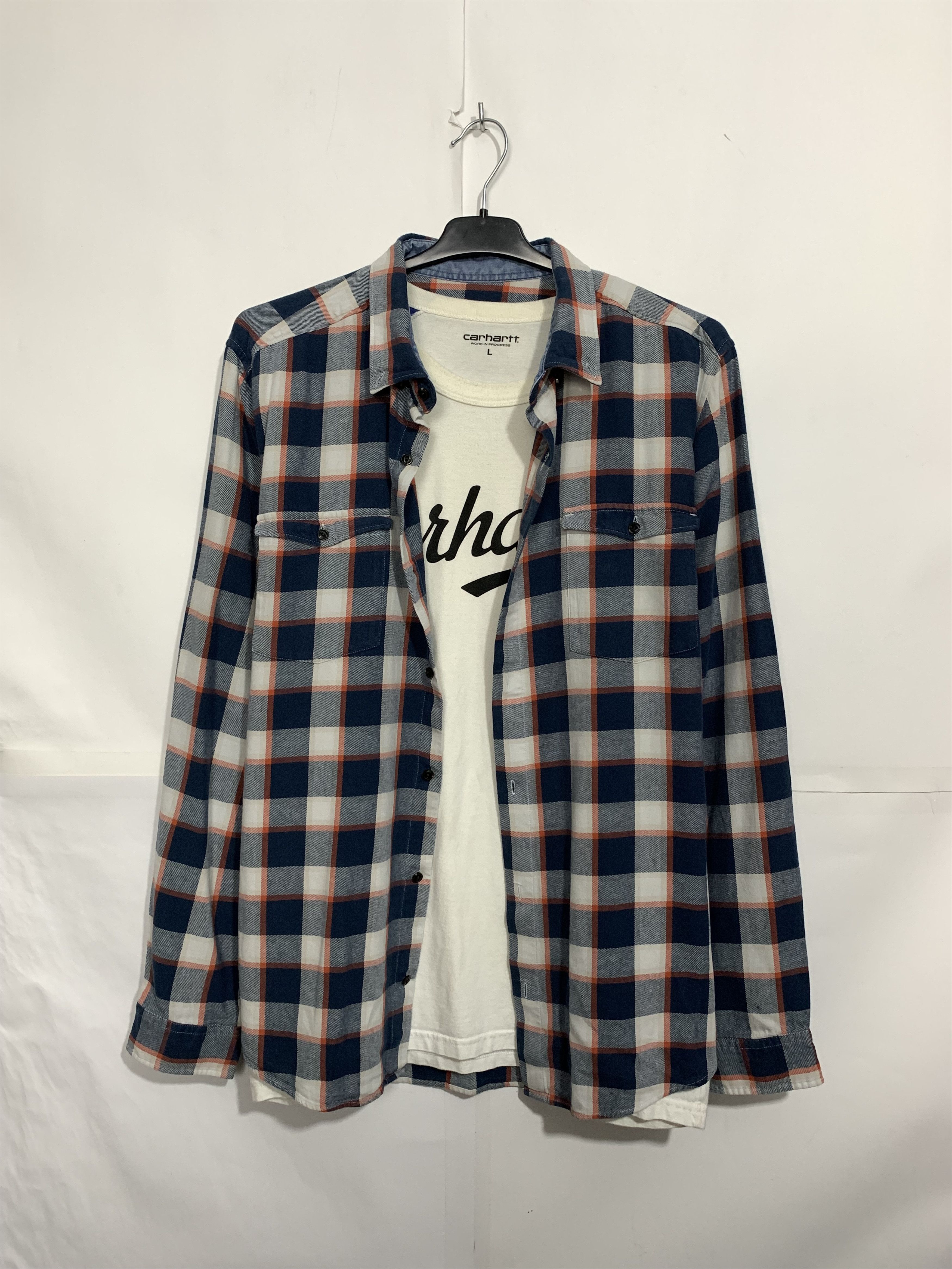 Flannel × Vintage Vintage Flannel Plaid Shirt Travis style Size US XL / EU 56 / 4 - 1 Thumbnail