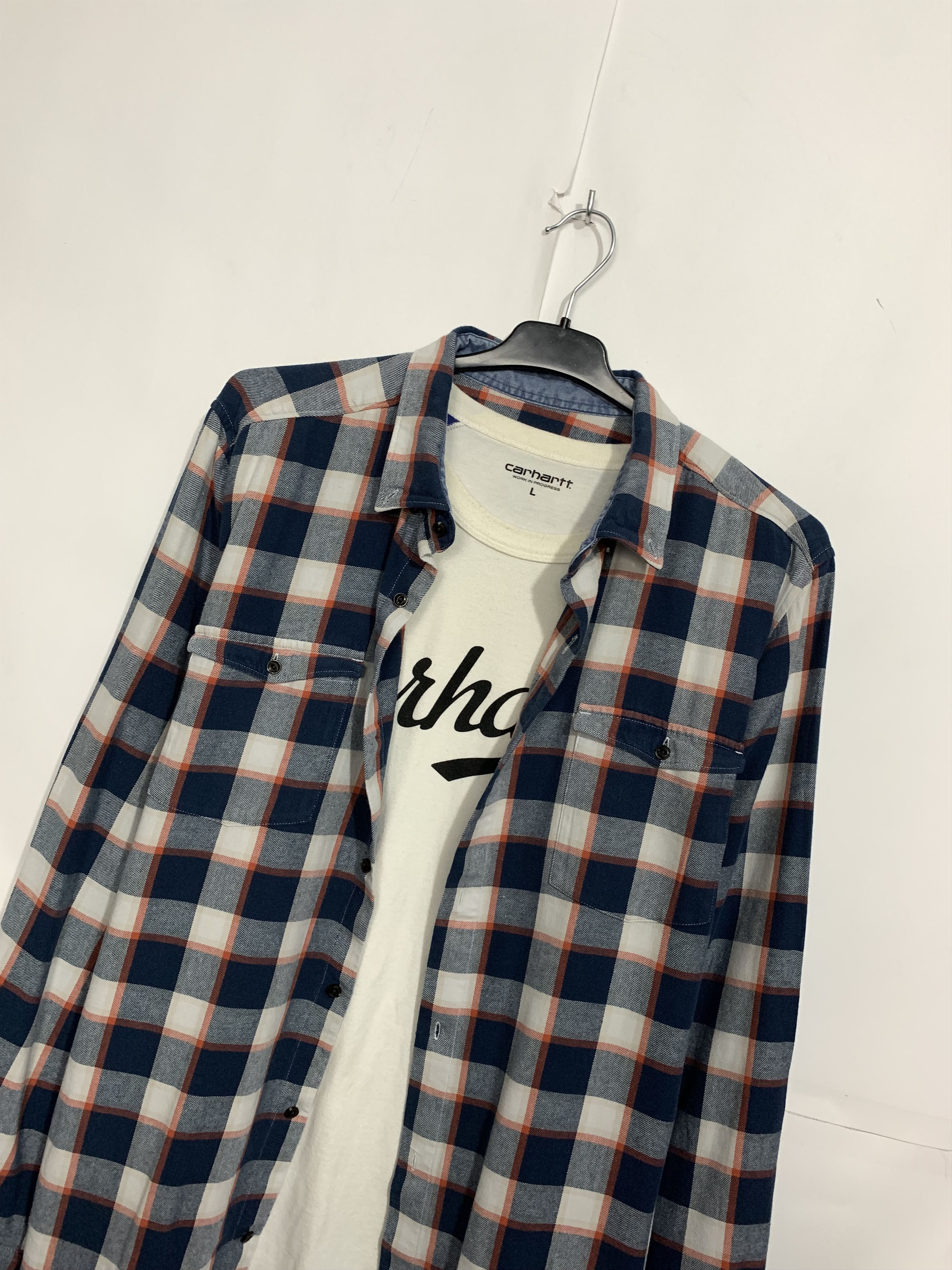 Flannel × Vintage Vintage Flannel Plaid Shirt Travis style Size US XL / EU 56 / 4 - 2 Thumbnail