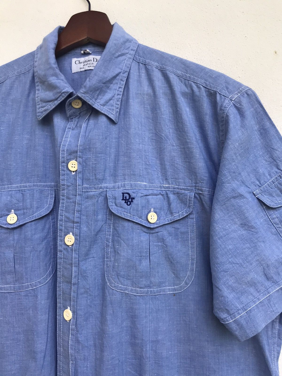 Christian Dior Monsieur Camp Collar Christian Dior Monsieur Workwear Shirt Size US M / EU 48-50 / 2 - 6 Thumbnail