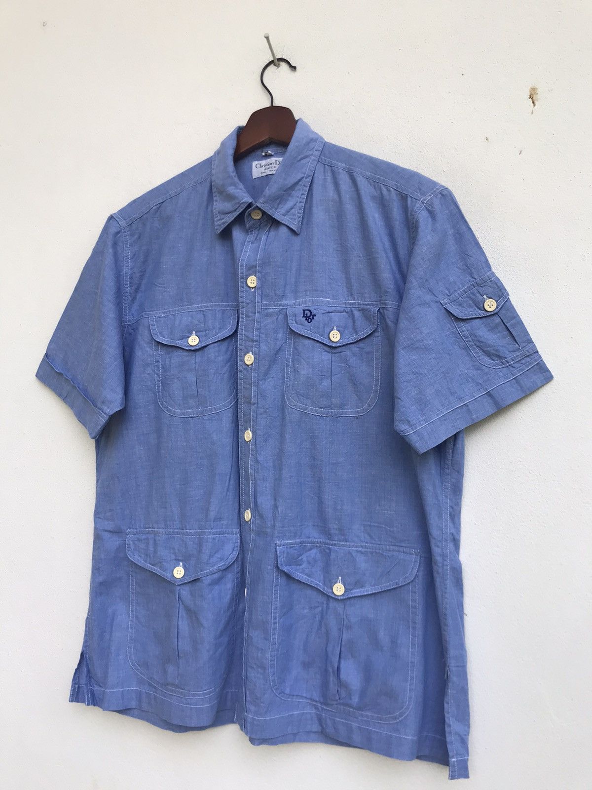 Christian Dior Monsieur Camp Collar Christian Dior Monsieur Workwear Shirt Size US M / EU 48-50 / 2 - 1 Thumbnail
