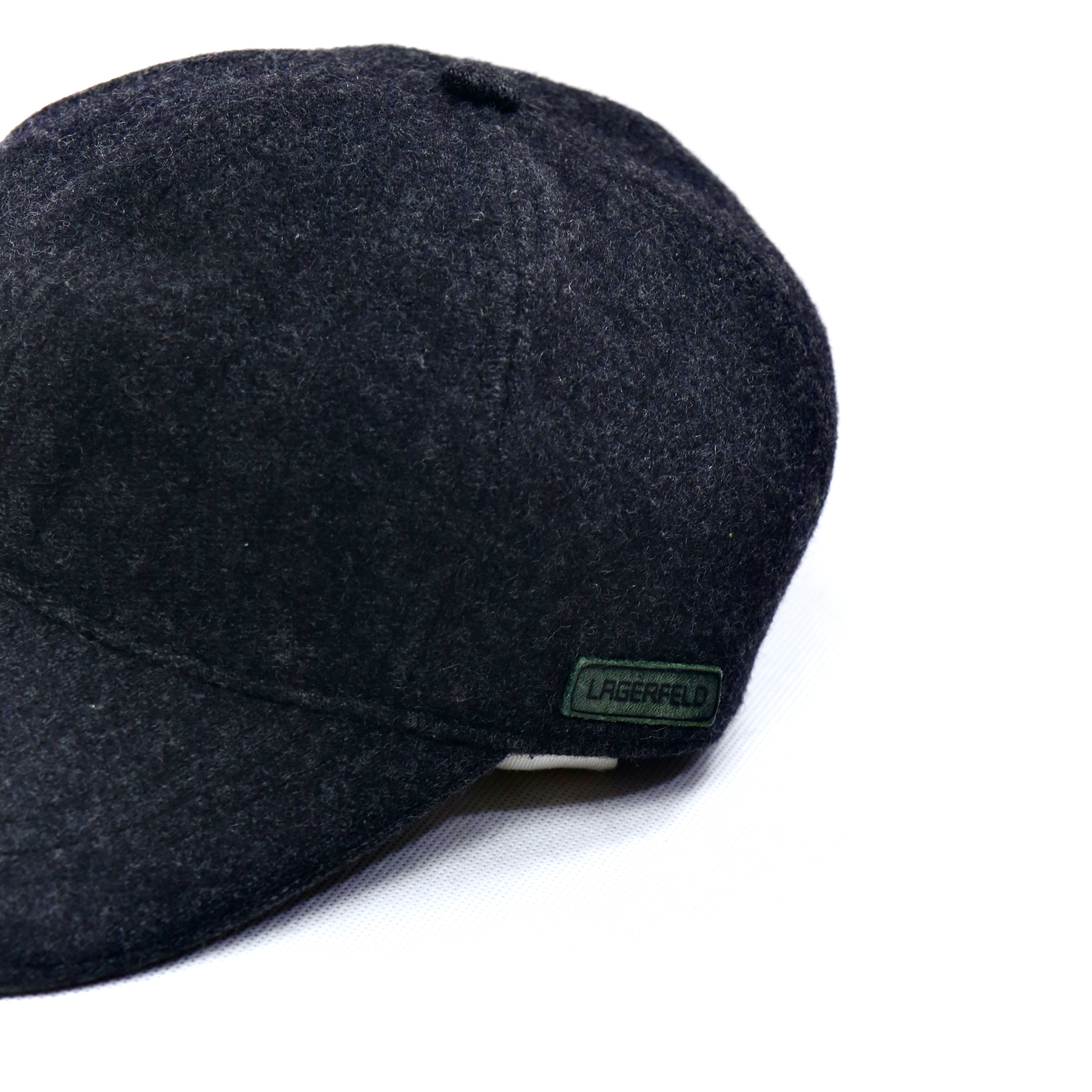 Karl Lagerfeld Main Line Rare Classic Winter Wool Cap Size ONE SIZE - 3 Thumbnail