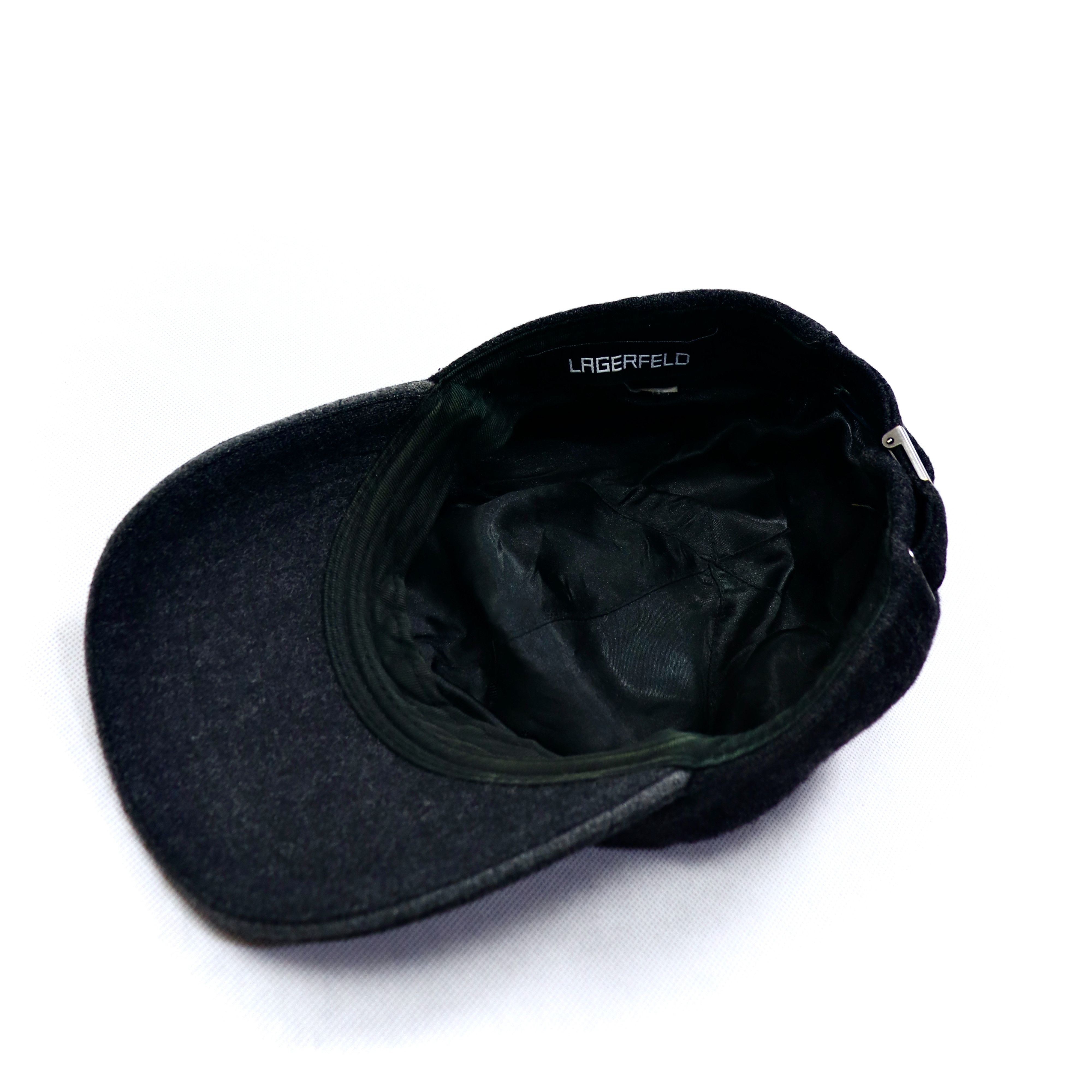 Karl Lagerfeld Main Line Rare Classic Winter Wool Cap Size ONE SIZE - 4 Thumbnail