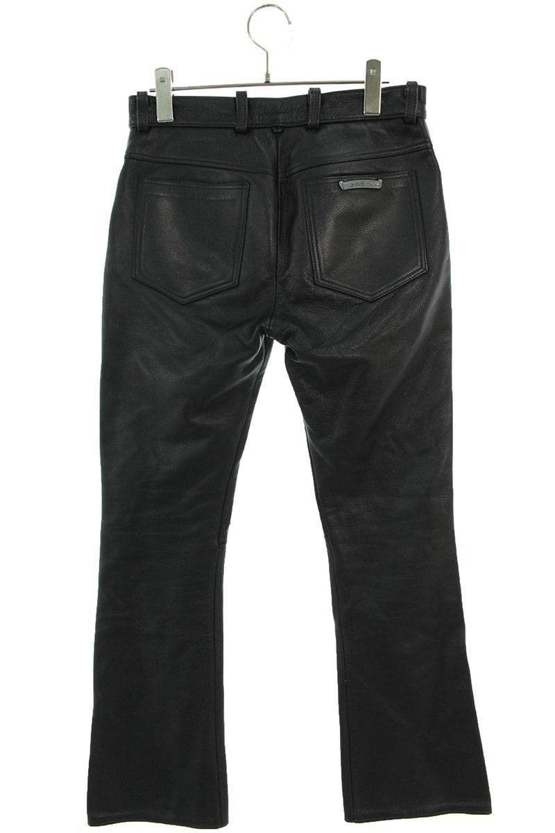 Chrome Hearts Chrome Hearts Leather Flare Knee Pants | Grailed