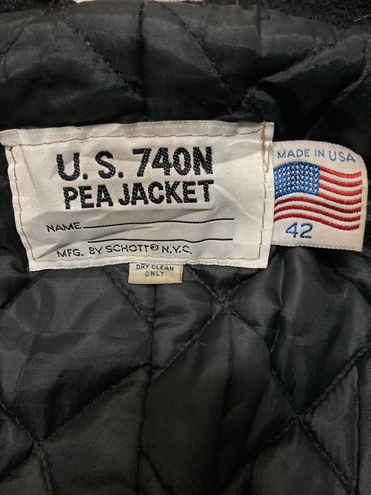 Schott U.S 740 Pea Jacket by Schott NYC Size US L / EU 52-54 / 3 - 6 Thumbnail