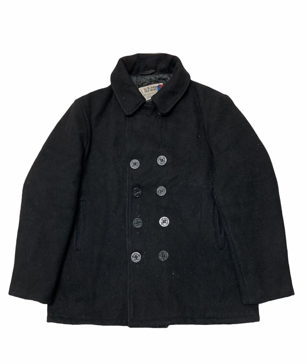 Schott U.S 740 Pea Jacket by Schott NYC Size US L / EU 52-54 / 3 - 1 Thumbnail