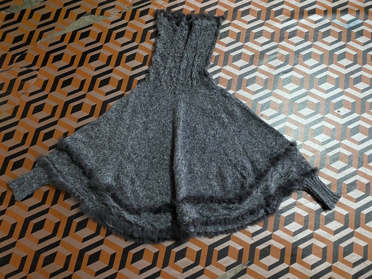 Japanese Brand ⚡️Steals⚡️ Mayson Grey Cable Knit Poncho Size M / US 6-8 / IT 42-44 - 9 Thumbnail