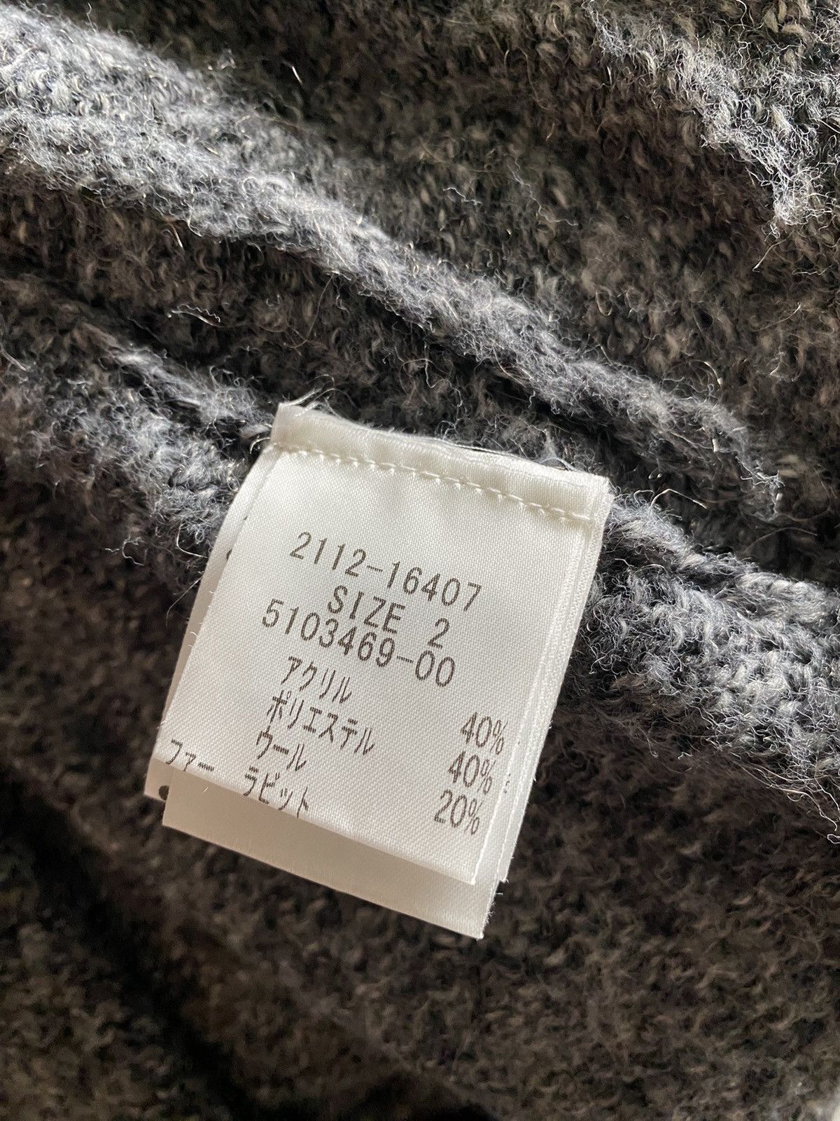 Japanese Brand ⚡️Steals⚡️ Mayson Grey Cable Knit Poncho Size M / US 6-8 / IT 42-44 - 8 Thumbnail