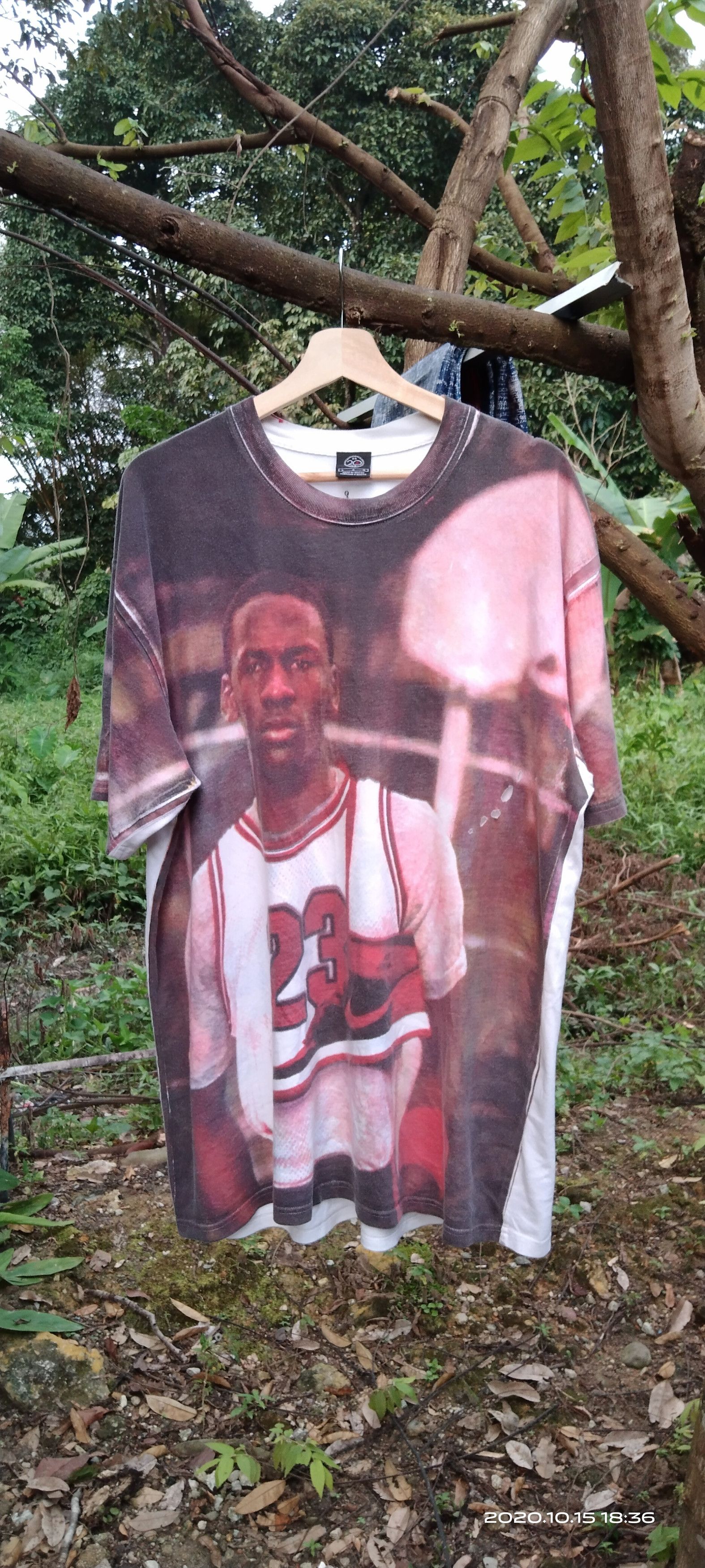 NBA × Nike × Vintage DISTRESSED OVERPRINT NIKE AIR MICHAEL JORDAN JUMPMAN Size US XL / EU 56 / 4 - 1 Thumbnail