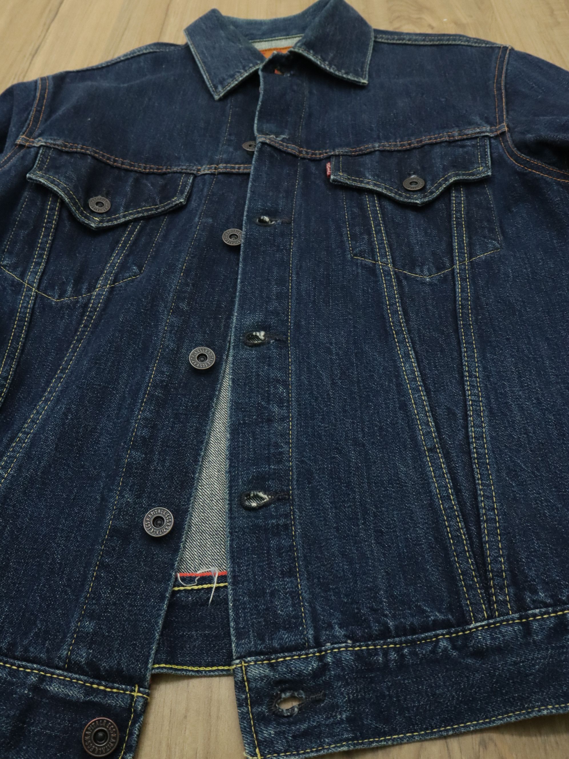 Kapital Kapital Type-3 Selvedge Jeans Denim Jacket Size US M / EU 48-50 / 2 - 21 Thumbnail