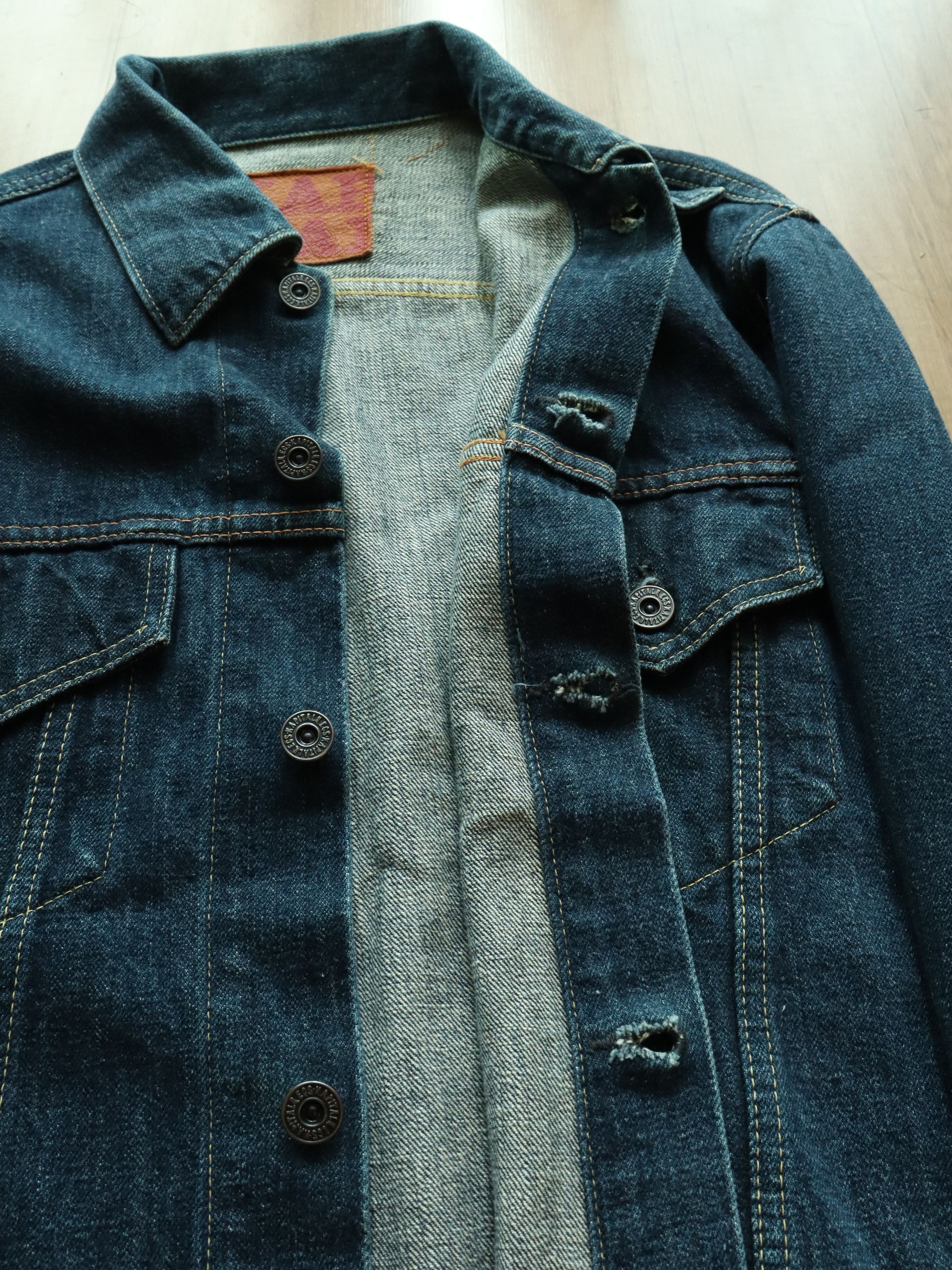 Kapital Kapital Type-3 Selvedge Jeans Denim Jacket Size US M / EU 48-50 / 2 - 22 Thumbnail