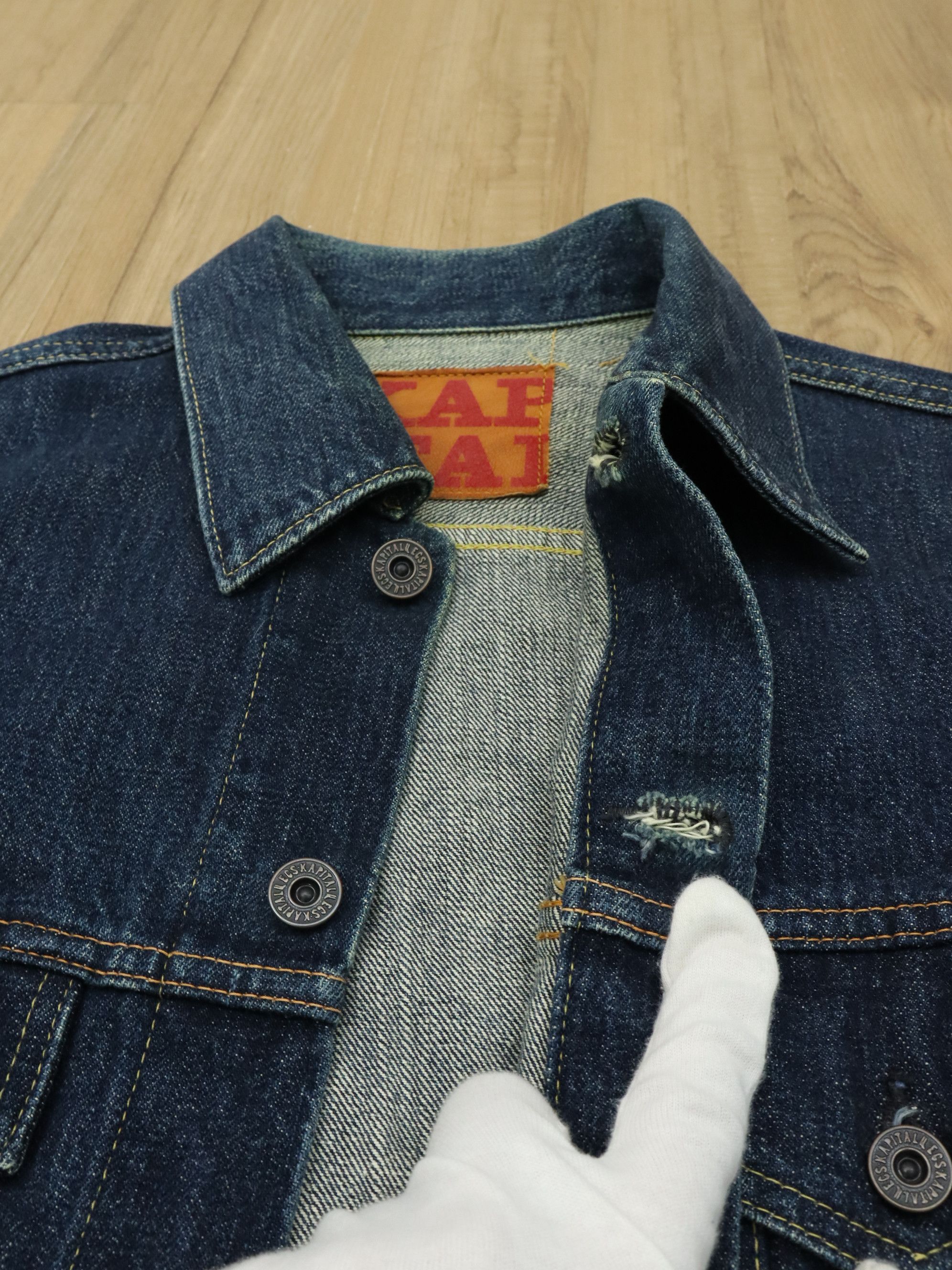 Kapital Kapital Type-3 Selvedge Jeans Denim Jacket Size US M / EU 48-50 / 2 - 19 Thumbnail
