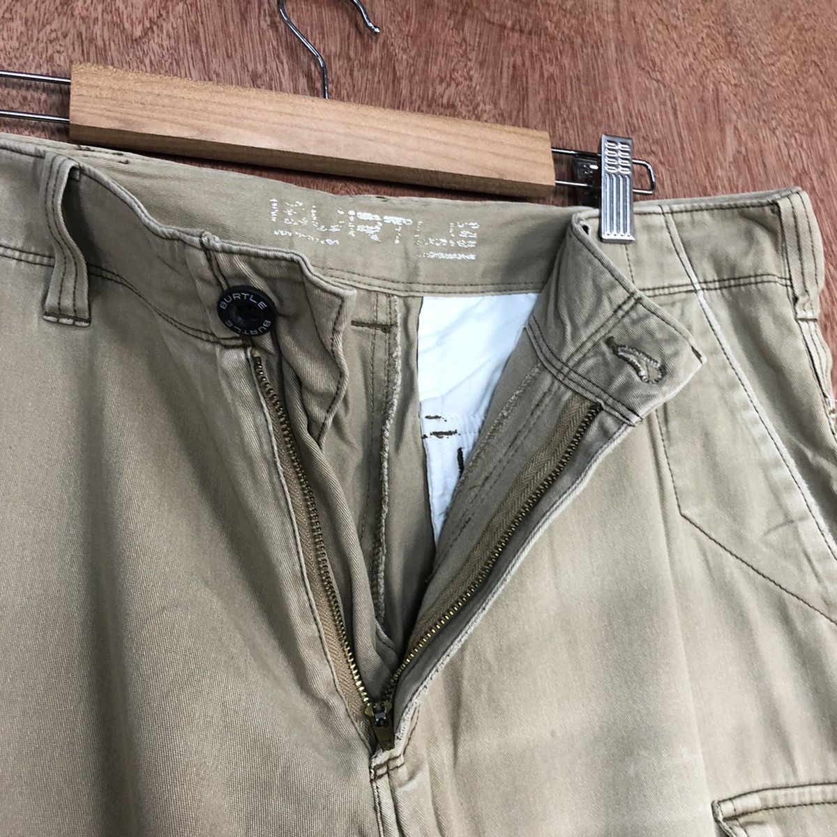 Faded Glory D Burtle faded Brown Multipocket Cargo Pants #2112 Size US 33 - 9 Thumbnail