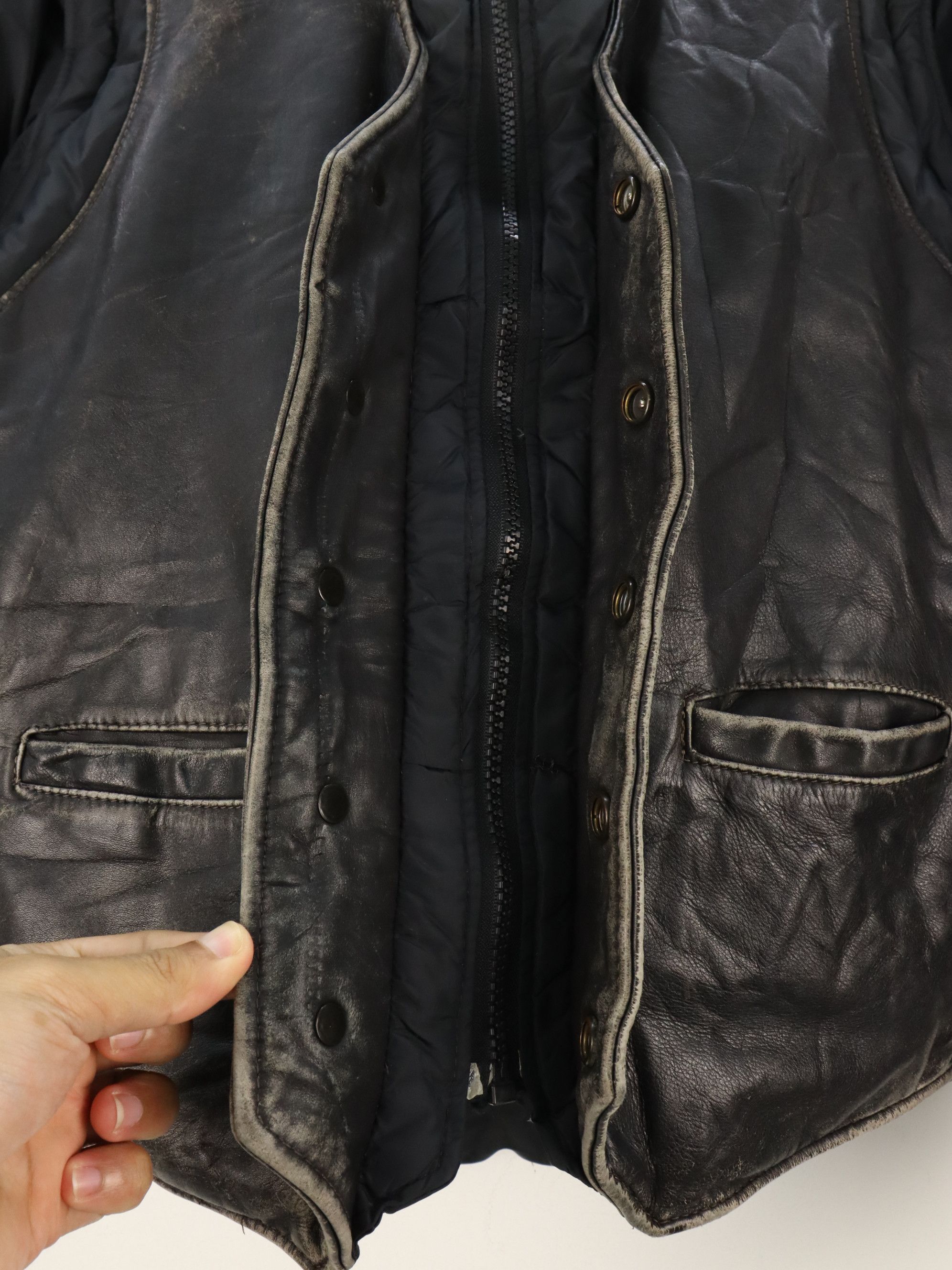 Schott Vintage Schott Detachable Leather Goose Down Puffer Jacket Size US M / EU 48-50 / 2 - 17 Thumbnail