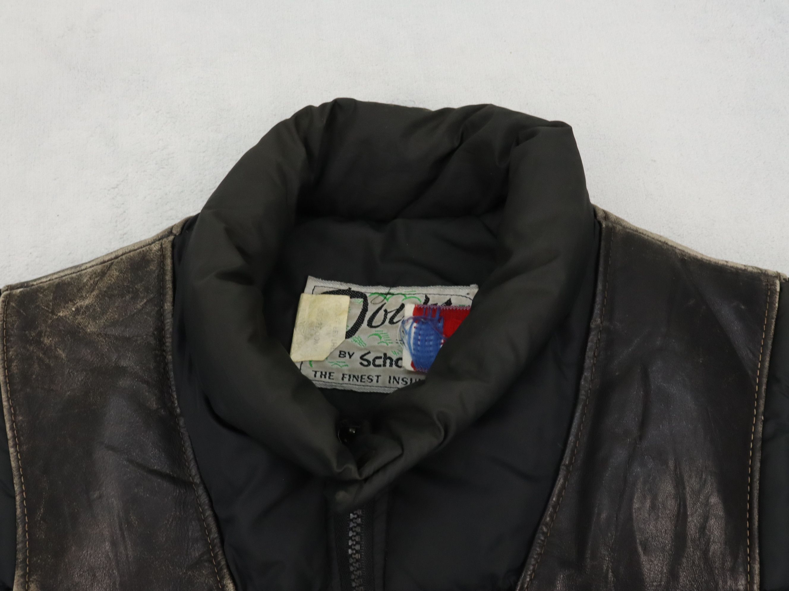 Schott Vintage Schott Detachable Leather Goose Down Puffer Jacket Size US M / EU 48-50 / 2 - 19 Thumbnail