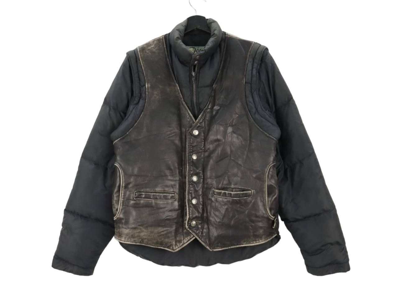 Schott Vintage Schott Detachable Leather Goose Down Puffer Jacket Size US M / EU 48-50 / 2 - 4 Thumbnail