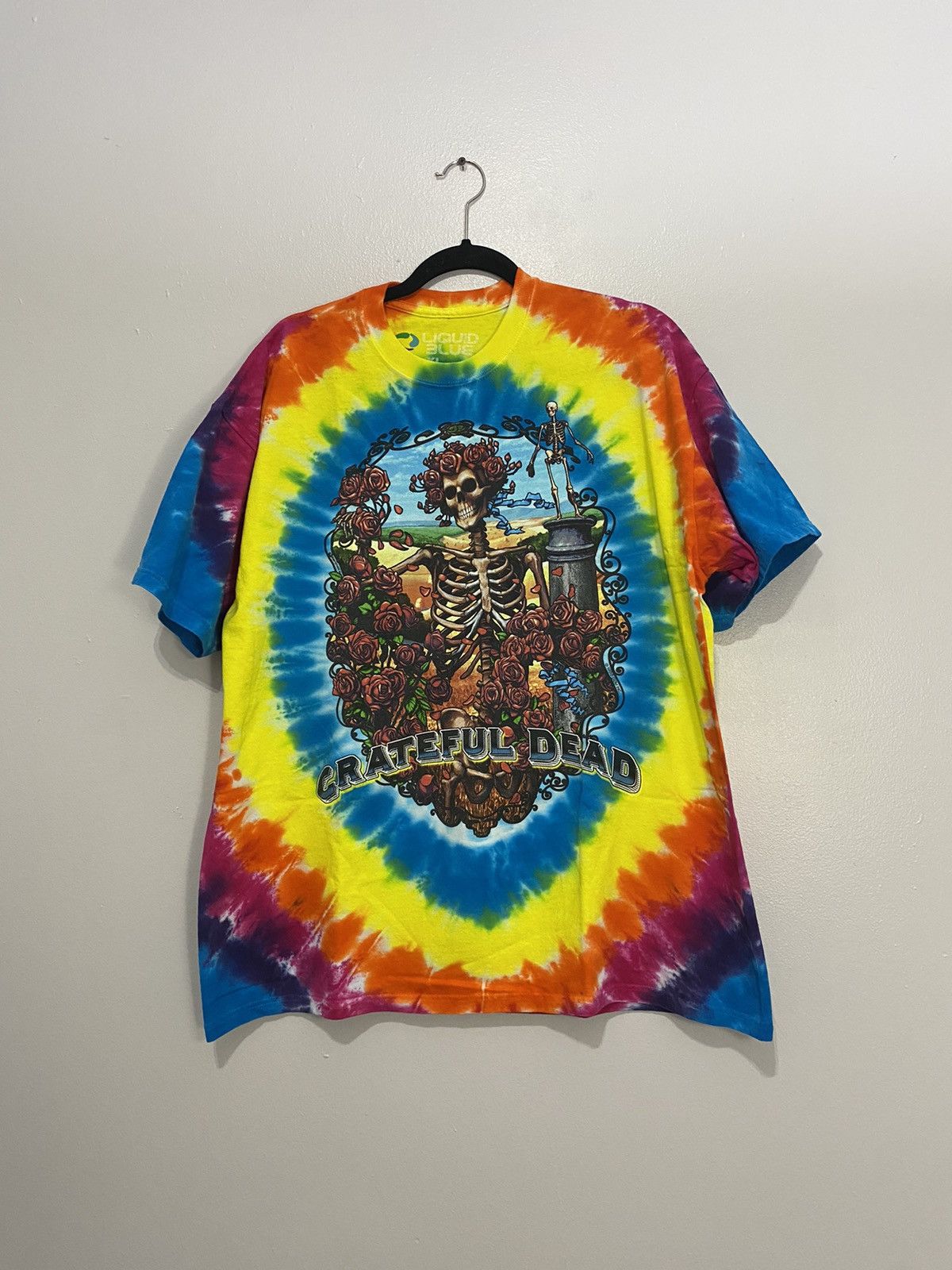 Band Tees Liquid Blue Tie-Dye T-Shirt Size US XL / EU 56 / 4 - 1 Thumbnail
