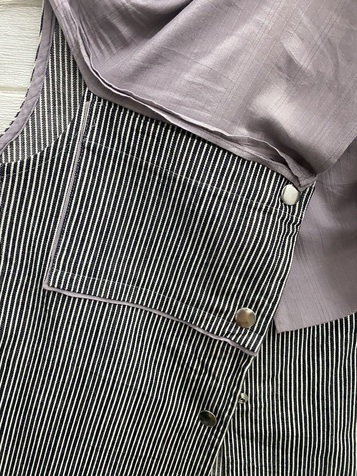 Limi Feu Y’s bis LIMI HICKORY STRIPE SHAWL COLLAR BOLERO Size S / US 4 / IT 40 - 7 Thumbnail