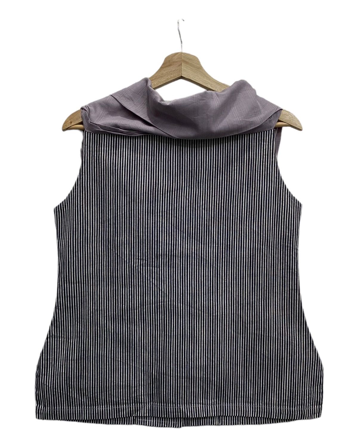 Limi Feu Y’s bis LIMI HICKORY STRIPE SHAWL COLLAR BOLERO Size S / US 4 / IT 40 - 4 Thumbnail