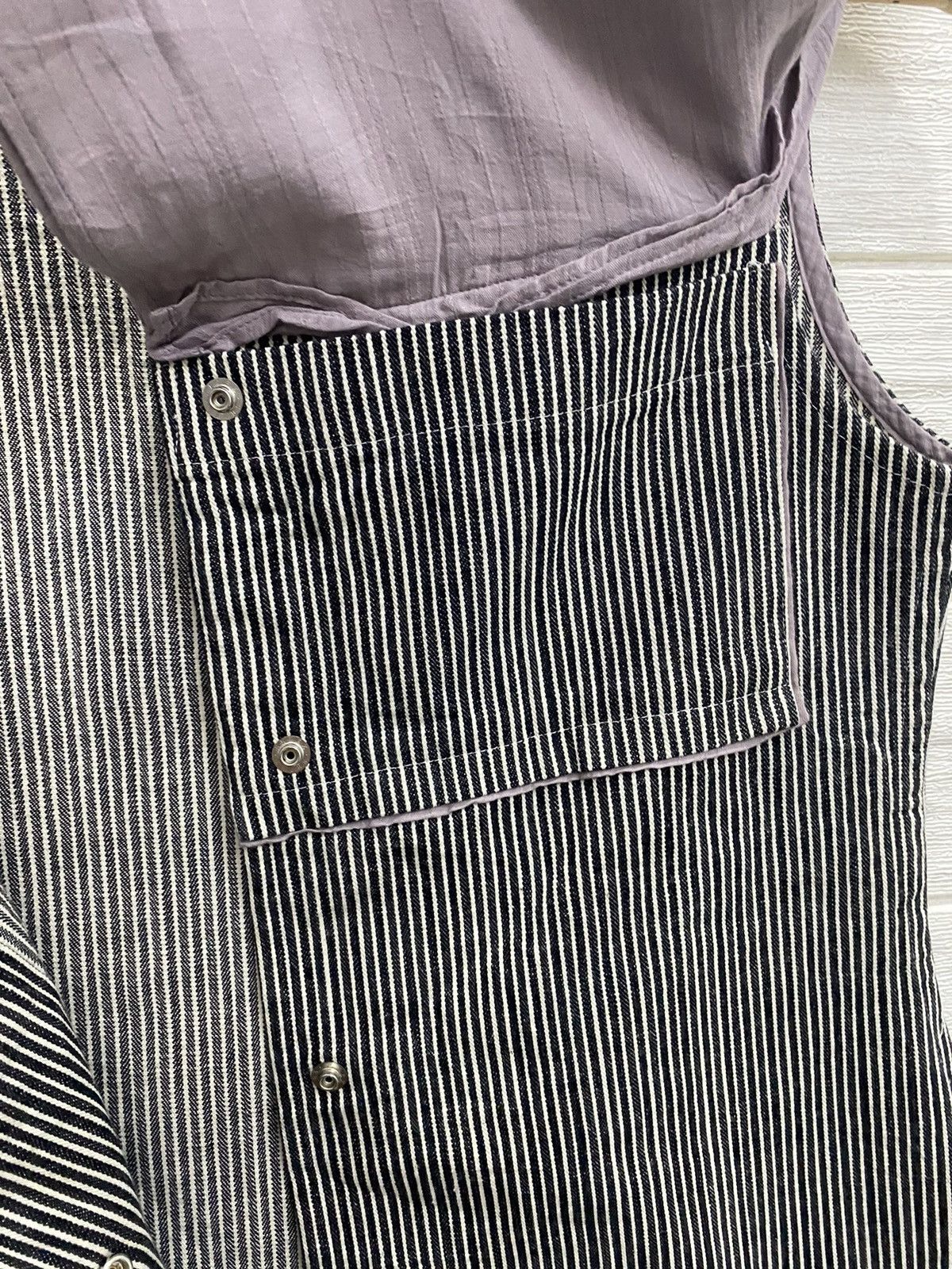 Limi Feu Y’s bis LIMI HICKORY STRIPE SHAWL COLLAR BOLERO Size S / US 4 / IT 40 - 8 Thumbnail