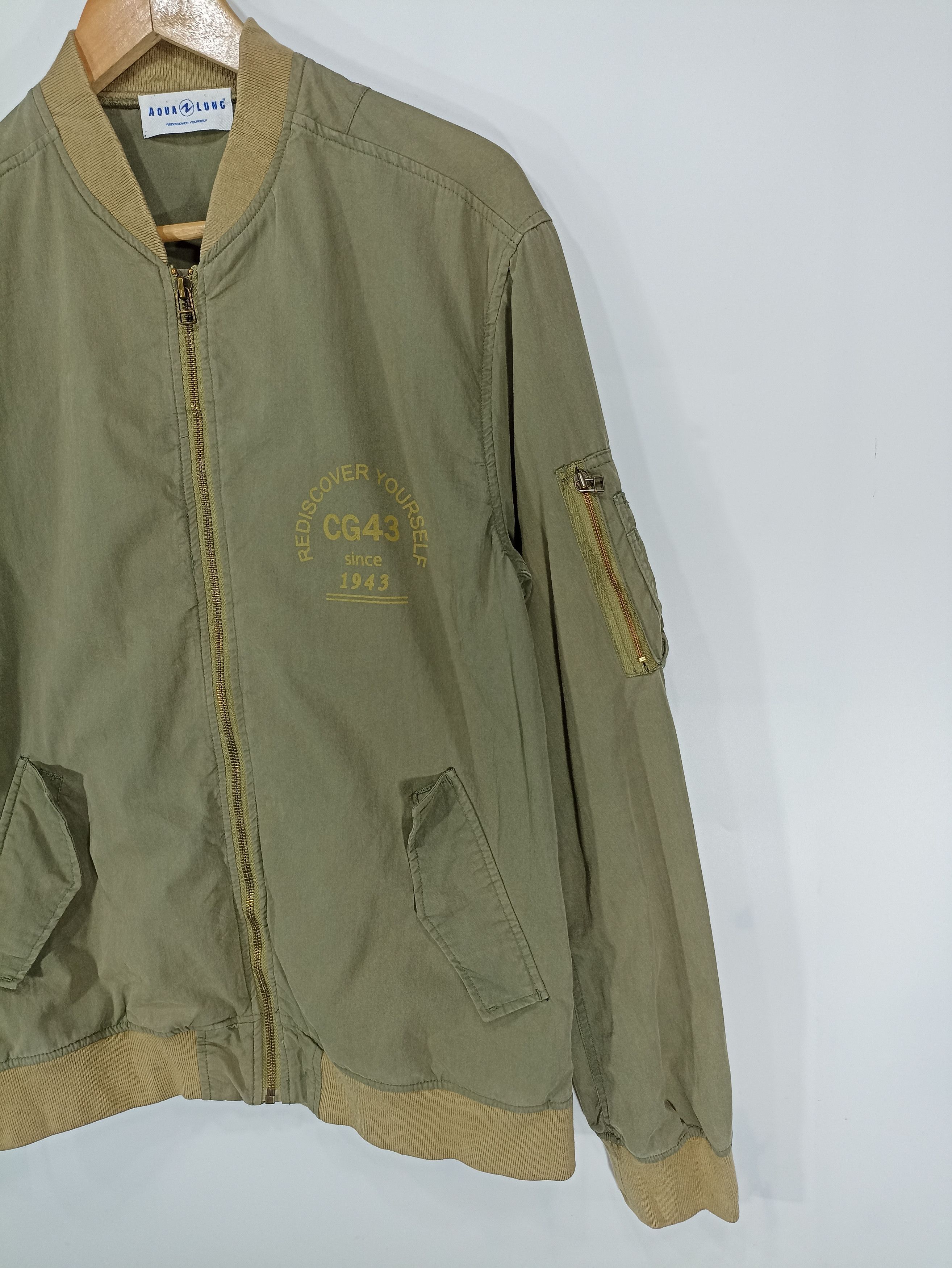 Japanese Brand × Vintage Vintage Aqua Lung Bomber Style Jacket Size US S / EU 44-46 / 1 - 3 Thumbnail