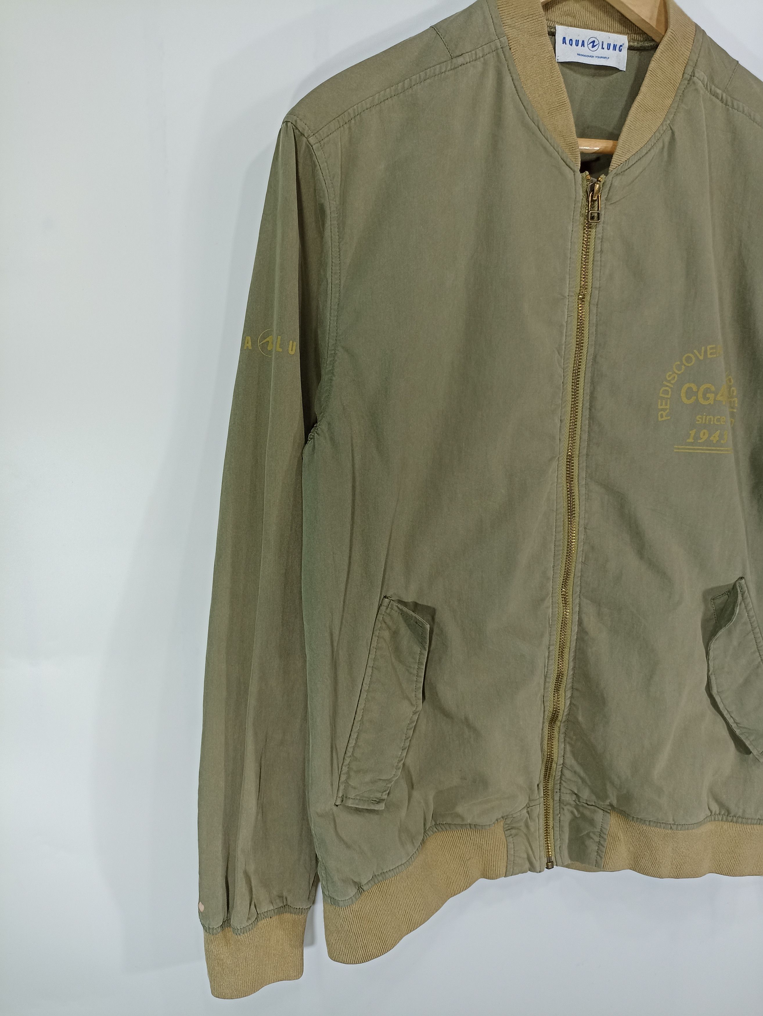Japanese Brand × Vintage Vintage Aqua Lung Bomber Style Jacket Size US S / EU 44-46 / 1 - 4 Thumbnail